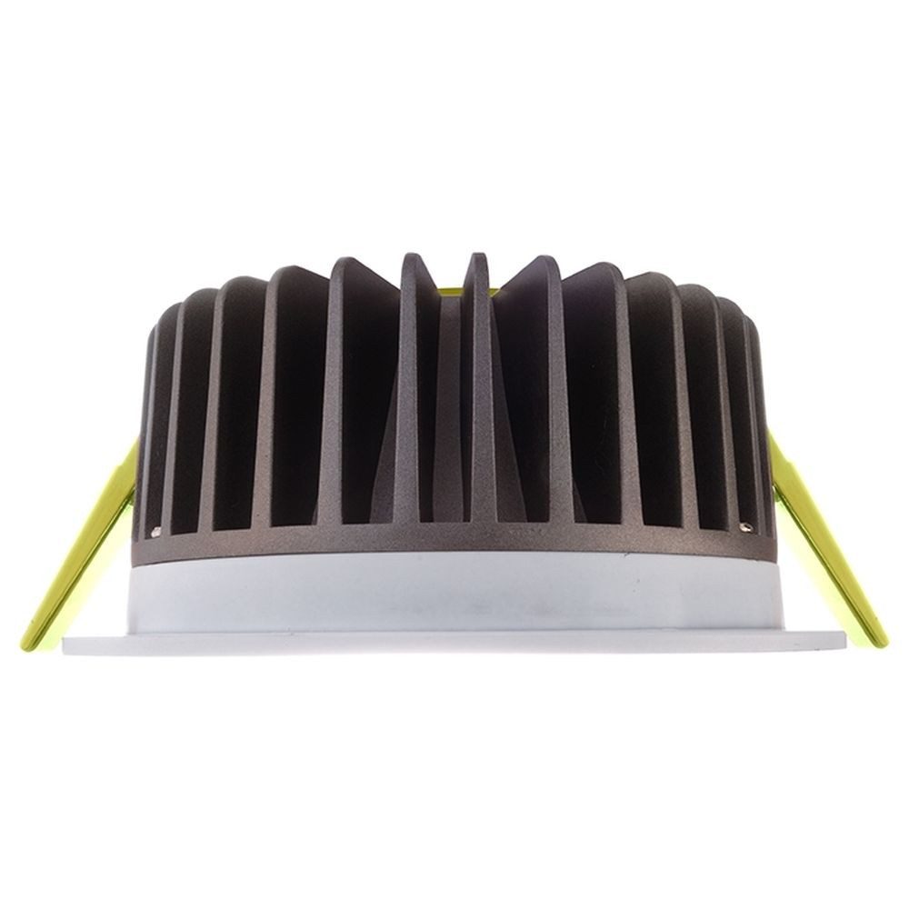Deko-Light Einbauleuchte LED Deckeneinbaustrahler COB 130 18W aus Aluminium in weiß, 4000K, LED