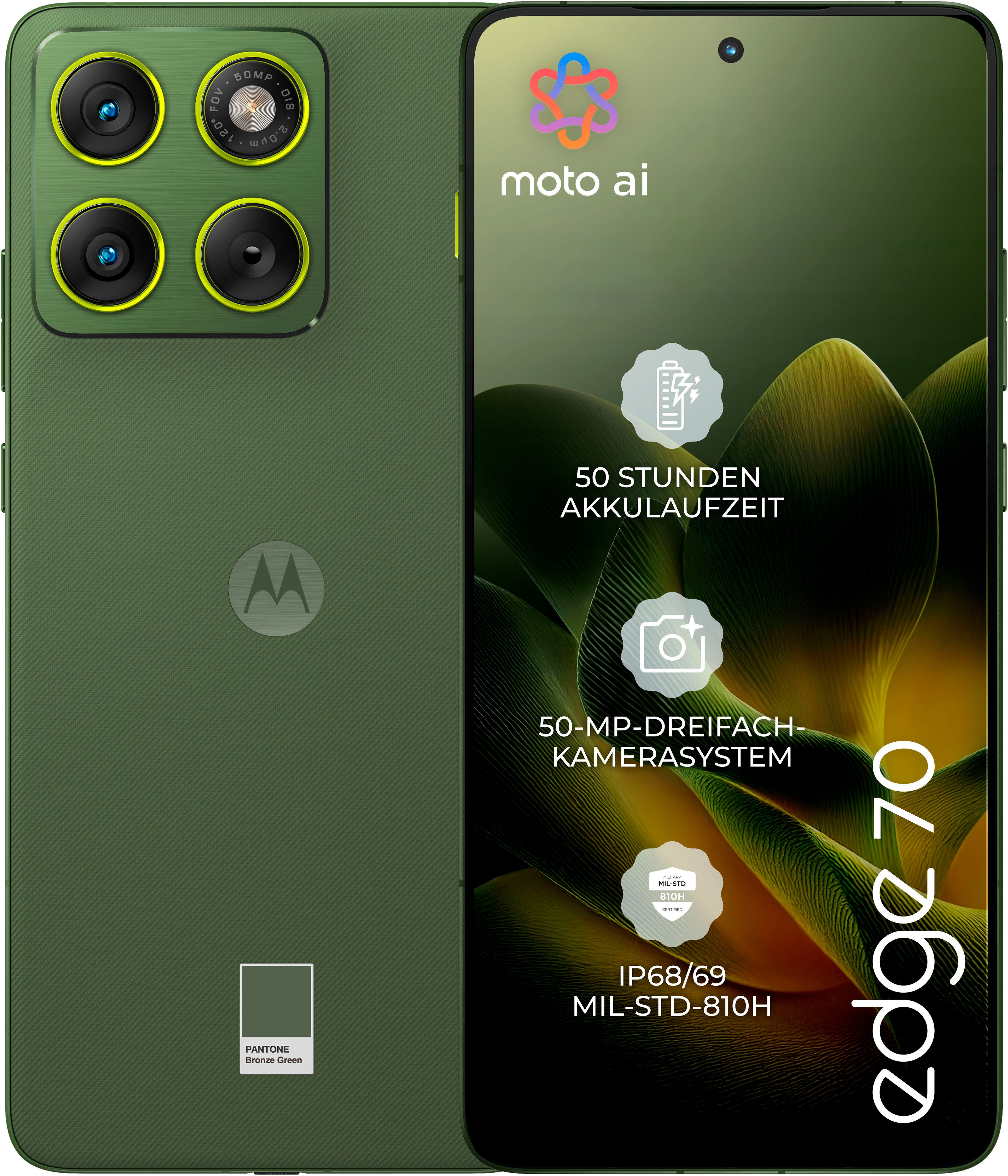 Motorola edge 70 Smartphone (16,94 cm/6,67 Zoll, 512 GB Speicherplatz, 50 MP Kamera)