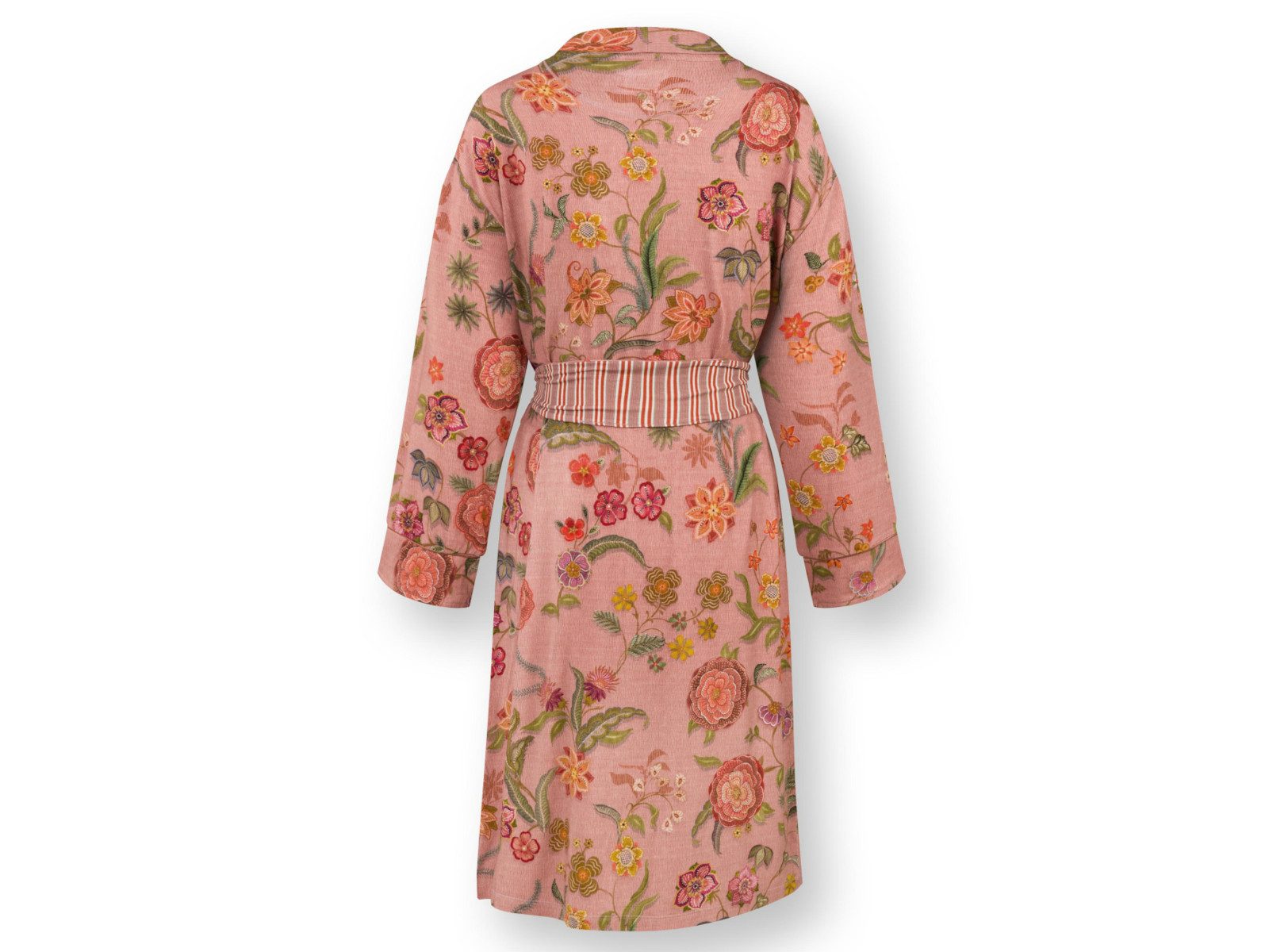 Bademantel Nisha Kimono Flower Coral XL