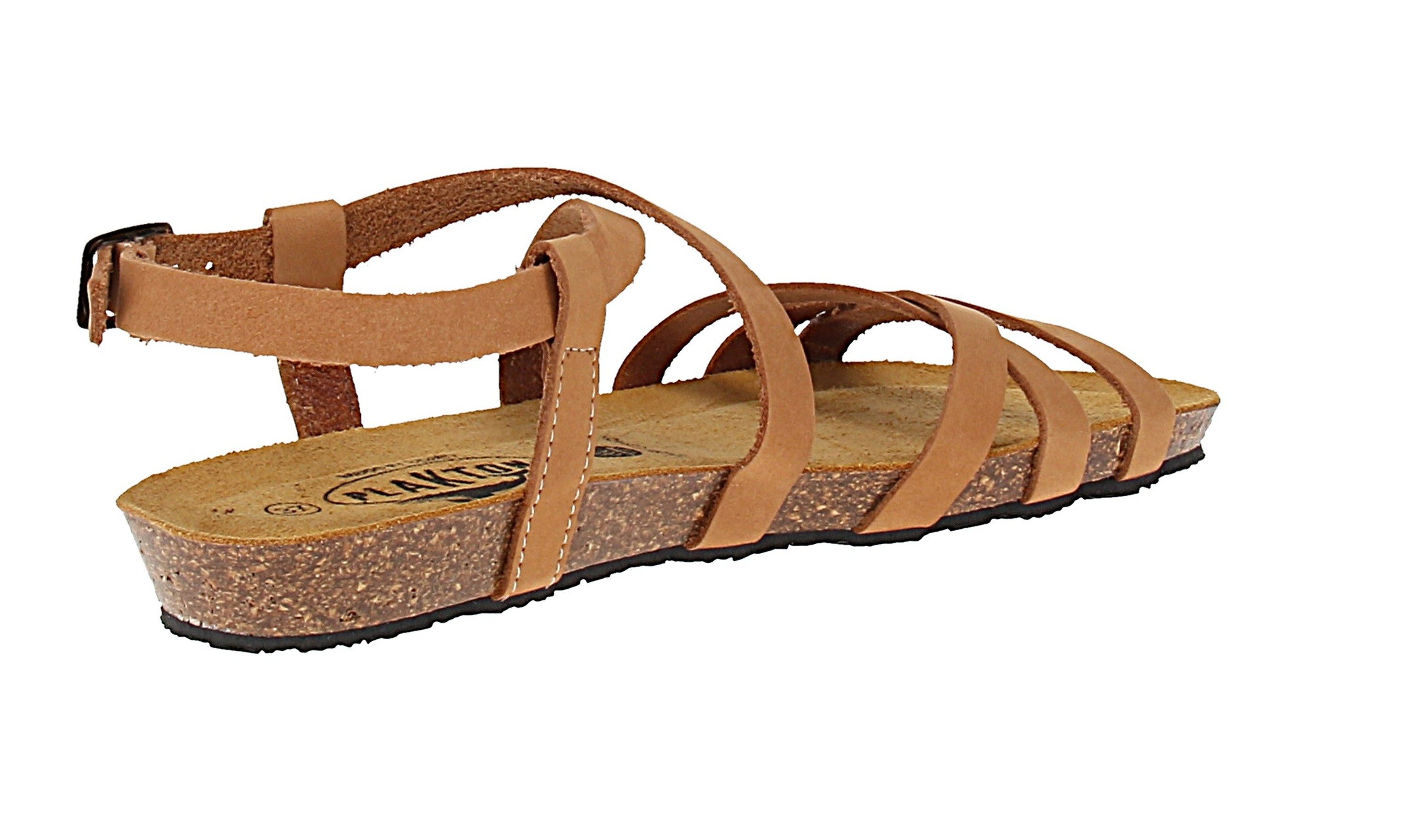 Plakton plakton 405184 Fran Vali Nobuck - Damen Pantolette - Nuez Sandale