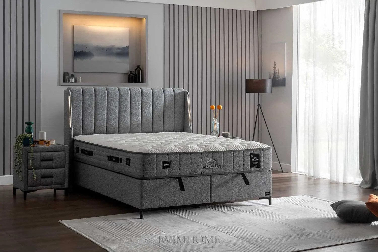 Bermo Home Boxspringbett Bambi Blacksand Boxspringbett