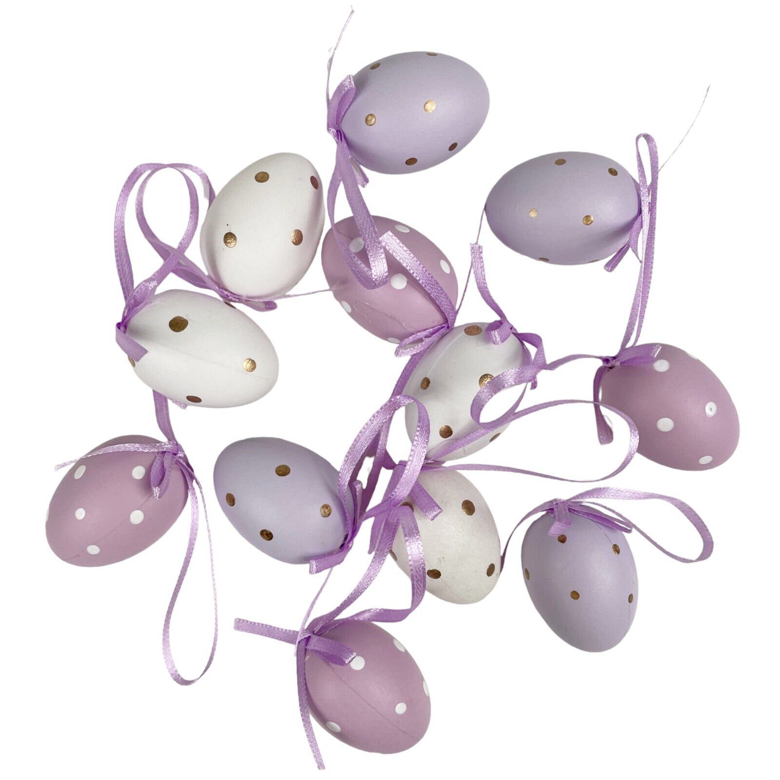 Taschen4life Osterei Ostereier zum hängen, (Set, 12 Stück), für drinnen und draußen, 4x3cm, Eier Ostern