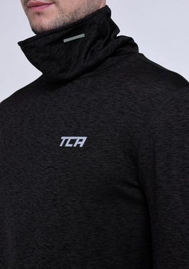 TCA Langarmshirt TCA Herren Thermo Laufshirt - Schwarz (1-tlg)