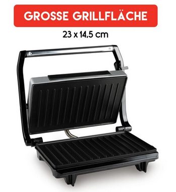 *Alpina* Kontaktgrill, 700,00 W, antihaftbeschichtet, Schwarz