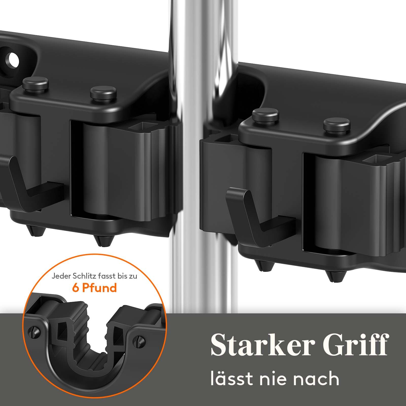 Lifewit Wandhaken Besenhalter Wandhalterung, Besenhalterung, für Reinigungsmittel., (1-St) – Bild 2 von 5