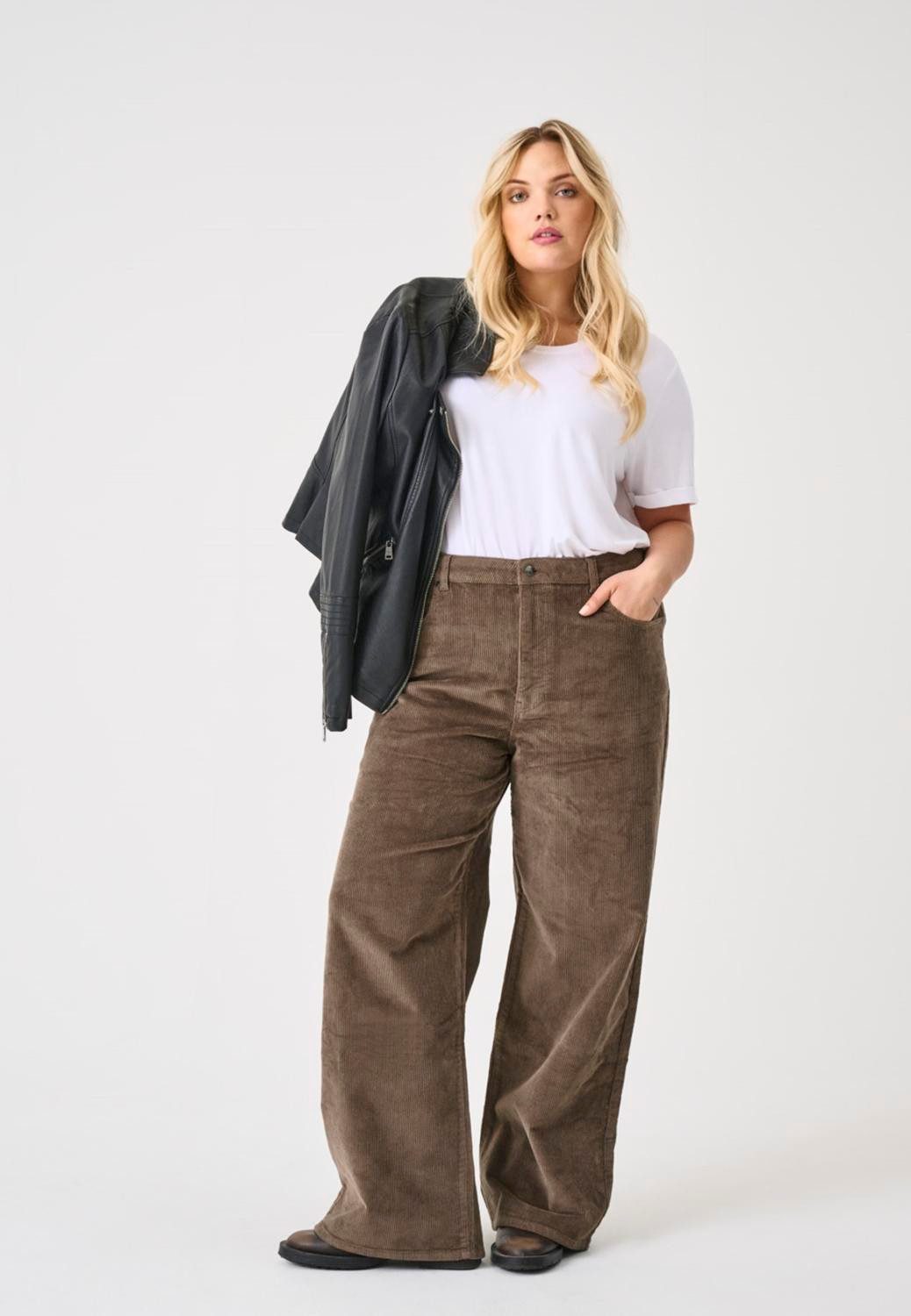ONLY CARMAKOMA Cordhose CARHOPE GLOBAL EX HW WIDE CORD PNT NOOS