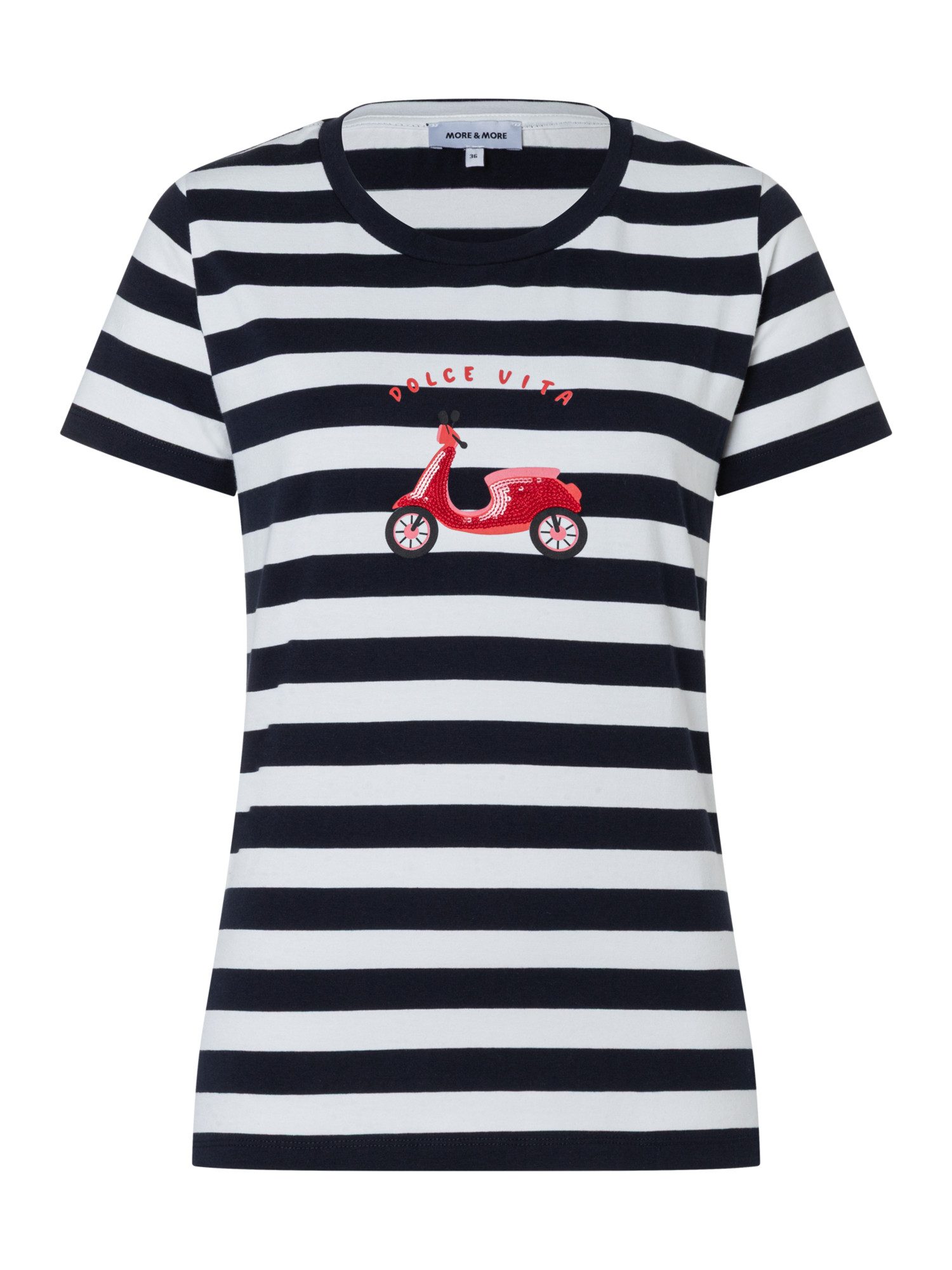 MORE&MORE Kurzarmshirt süßes, gestreiftes Kurzarmshirt, "Roller"