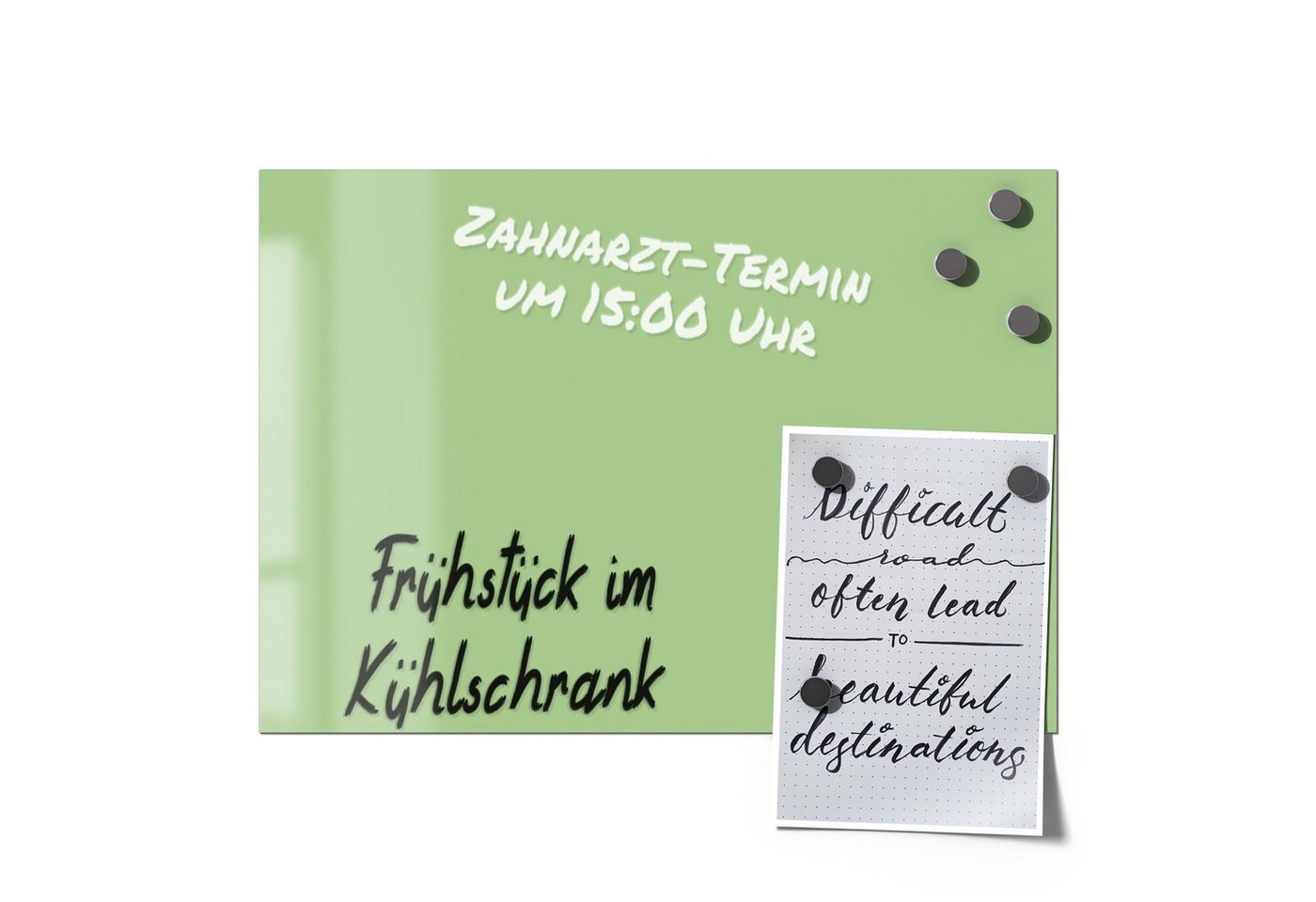 Thumbnail - DEQORI Magnetfolie 'Unifarben - Hellgrün', beschreibbar universal Magnetmatte magnetisch Folie Planer Kalender