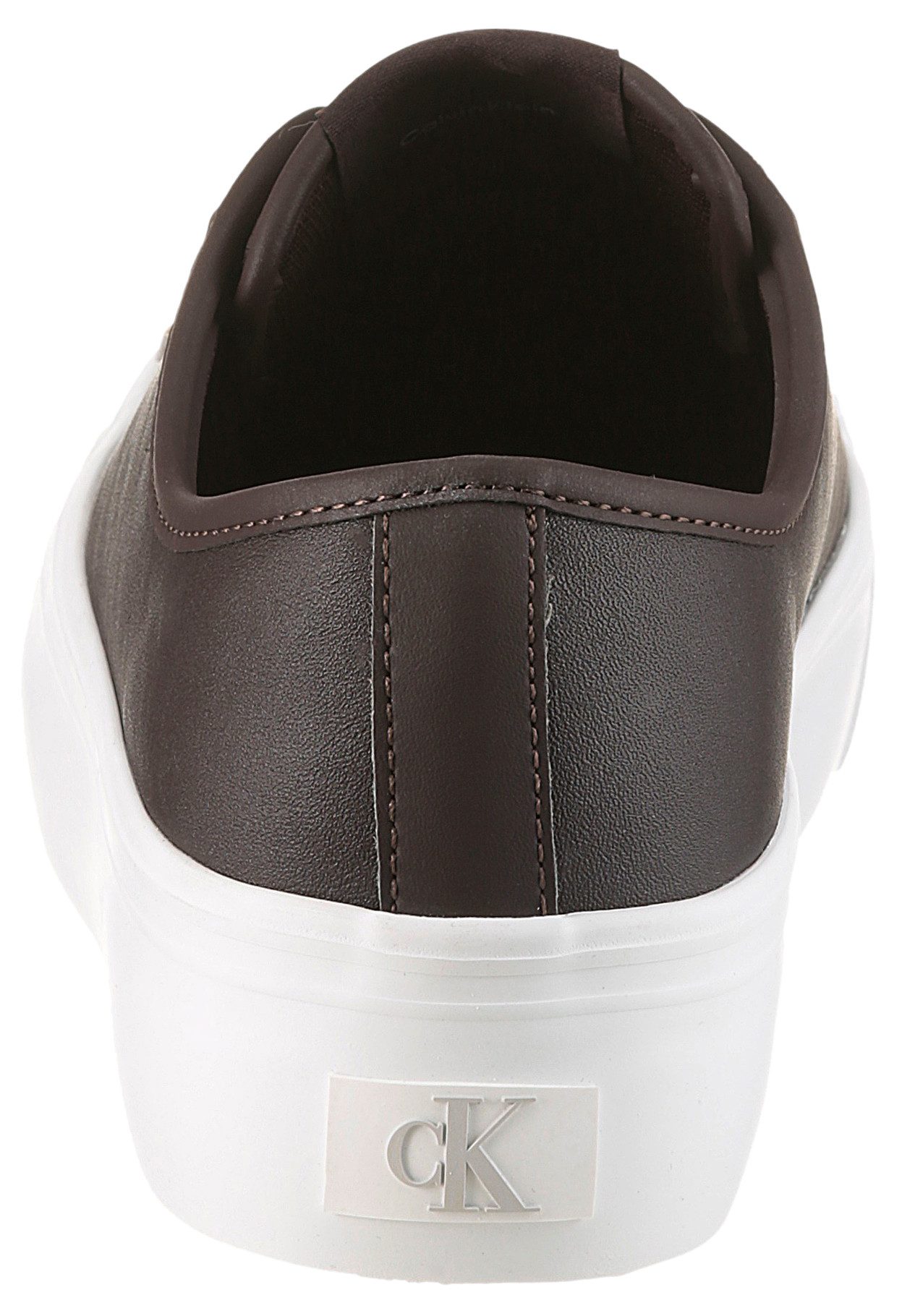 Calvin Klein Jeans VULC FLATF LACE UP LTH CK Plateausneaker Schnürschuh, Ha günstig online kaufen