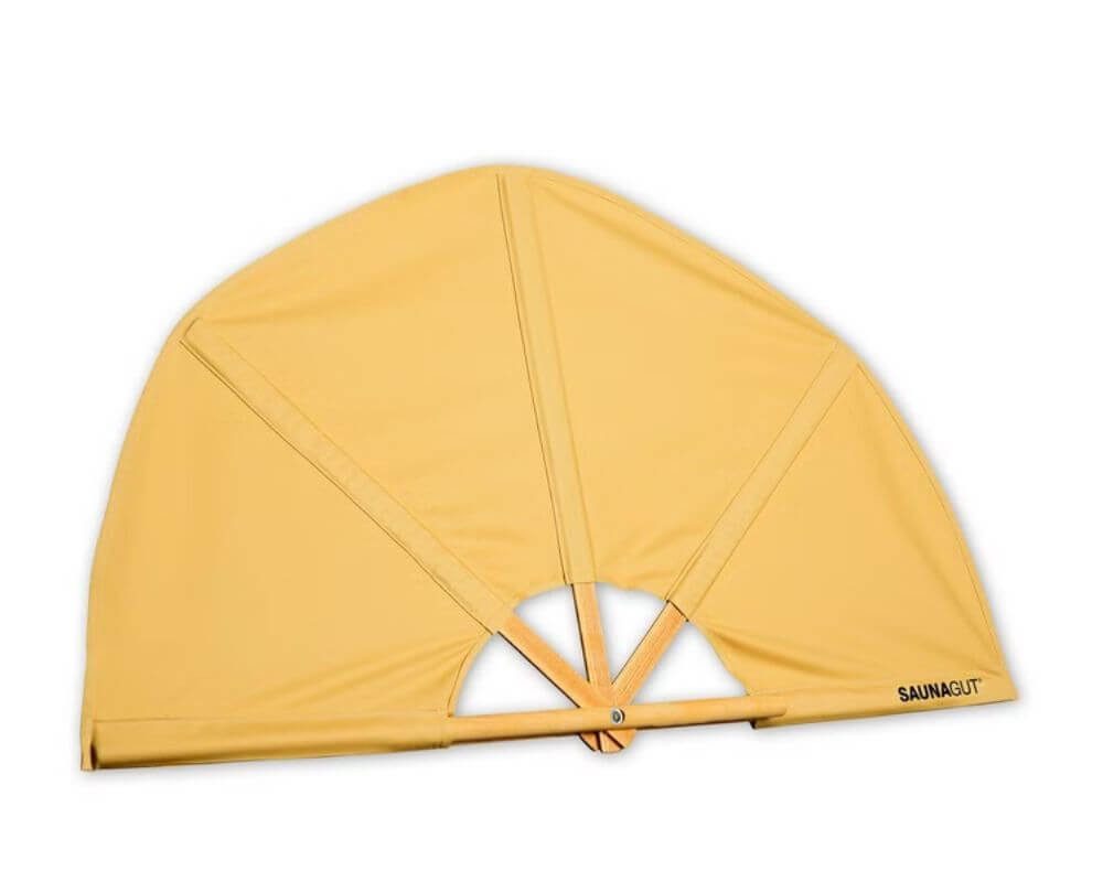 Saunagut Sauna-Aufgussset SAUNAGUT® Aufgussfächer Esche KLEIN