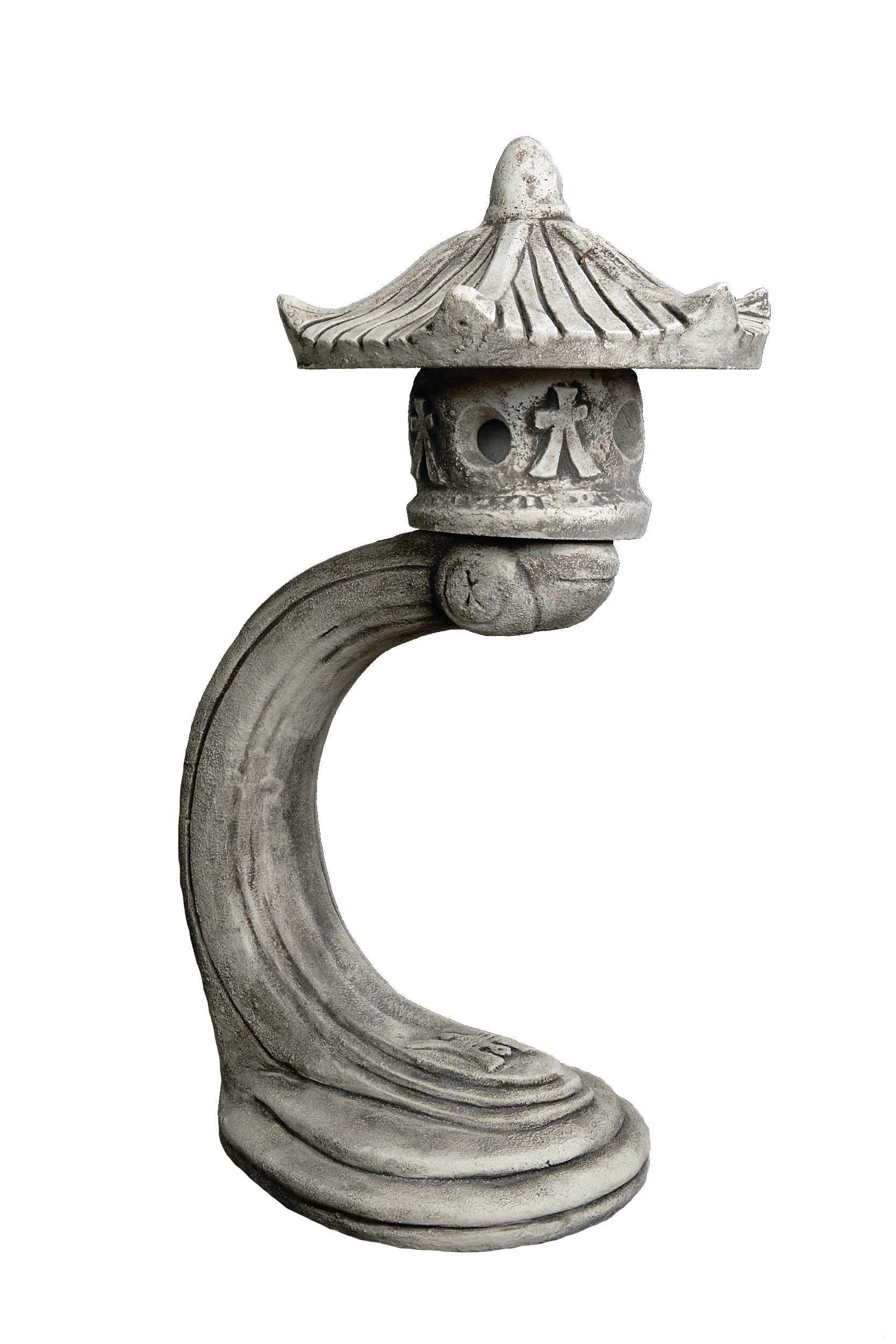 gartendekoparadies.de Gartenfigur Japanische Rankei Steinlaterne, H. 65 cm, 22 kg, Frostsicher