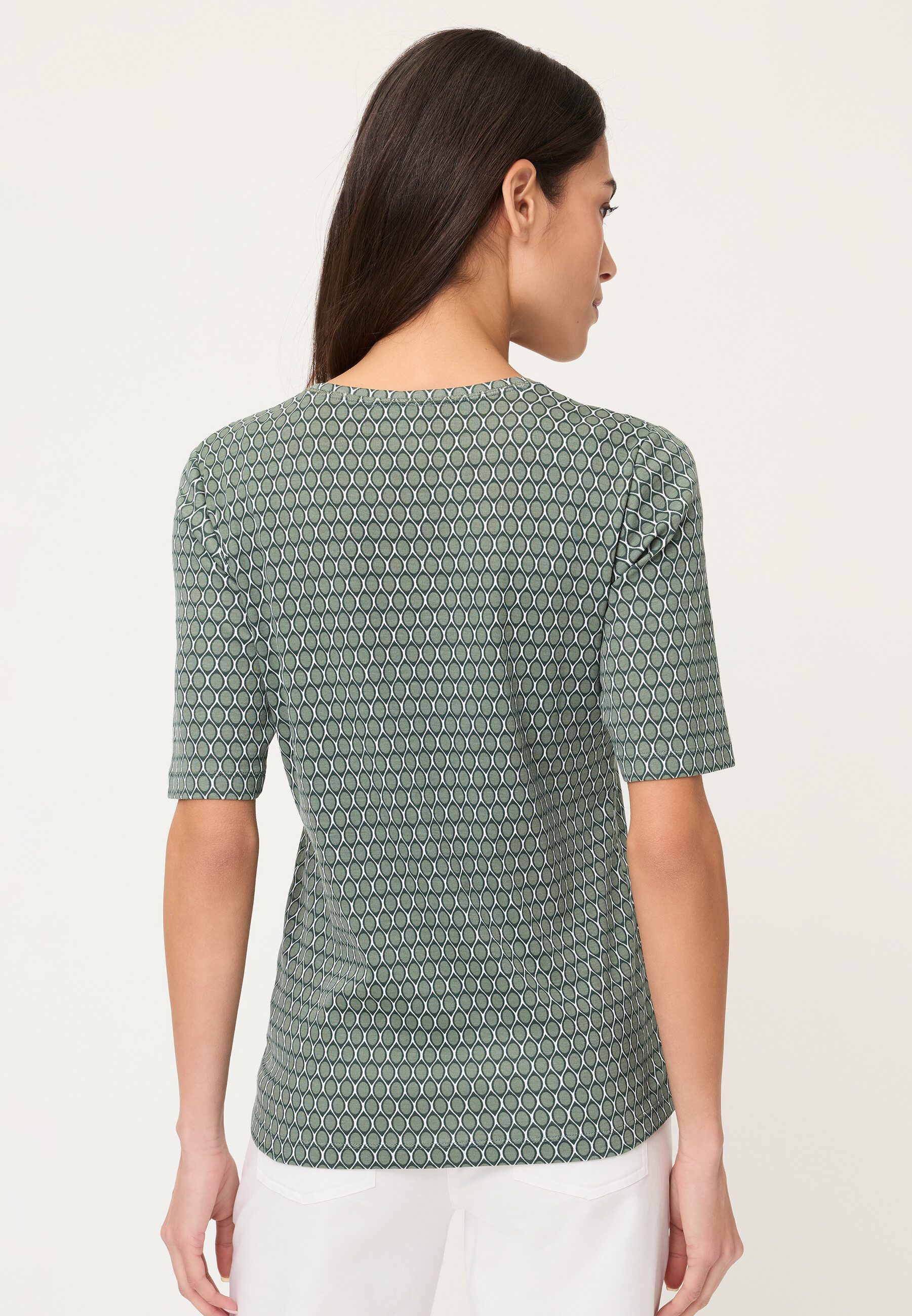 Olsen T-Shirt Shirt mit Allover-Dessin