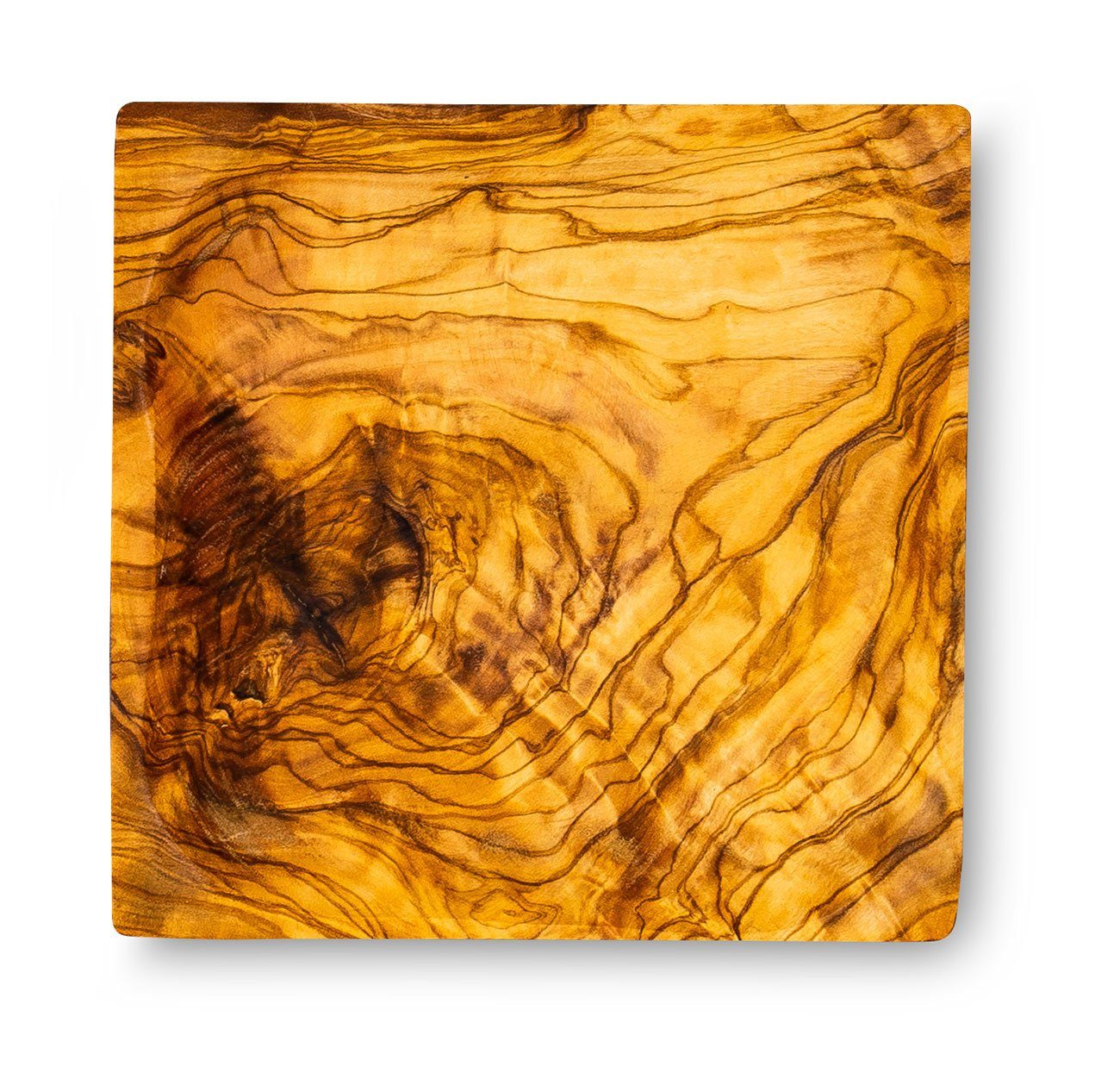 ca. Holzschale Dekoschale Olivenholz Natur Levandeo® Schale Dekoschale, 12x12cm Holz Unikat