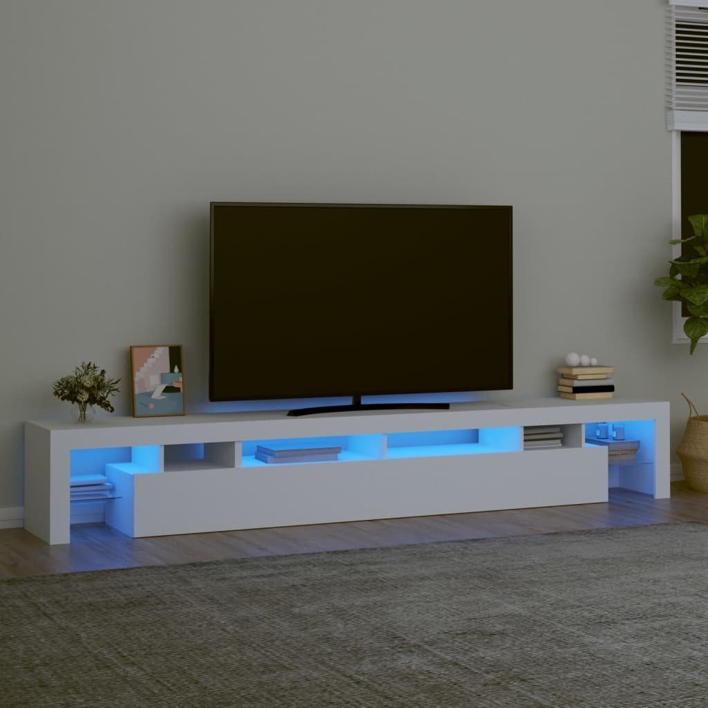 vidaXL TV-Schrank TV-Schrank mit LED-Leuchten Weiß 260x36,5x40 cm (1-St)