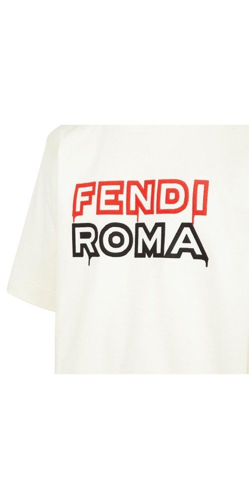 FENDI Print-Shirt FENDI Logo Print T-Shirt günstig online kaufen