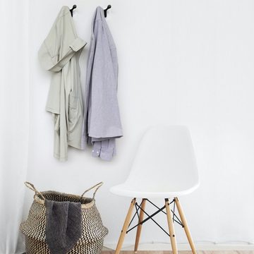 kwmobile Wandhaken 2x selbstklebende Halterung für Handtücher Kleidung Bademantel, (1-St), Wand Haken Halter Küche Garderobe Bad - ohne Bohren