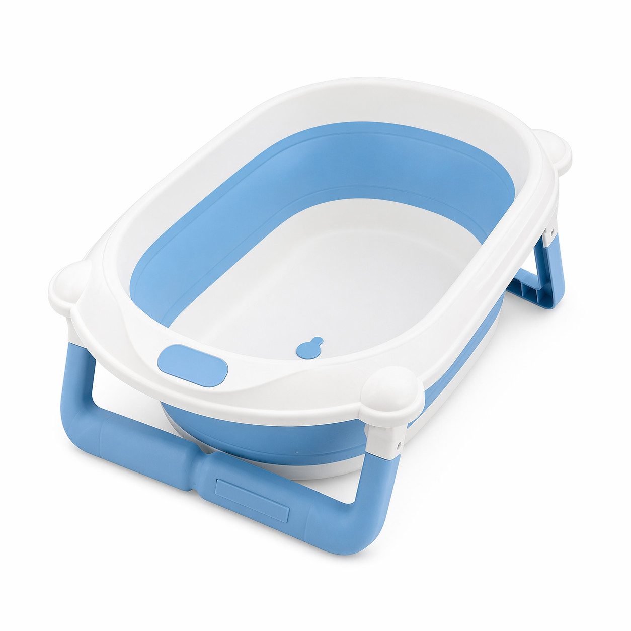 Boncuks Home Babybadewanne Faltbare Baby Badewanne mit Ablauf, rutschfest & platzsparend