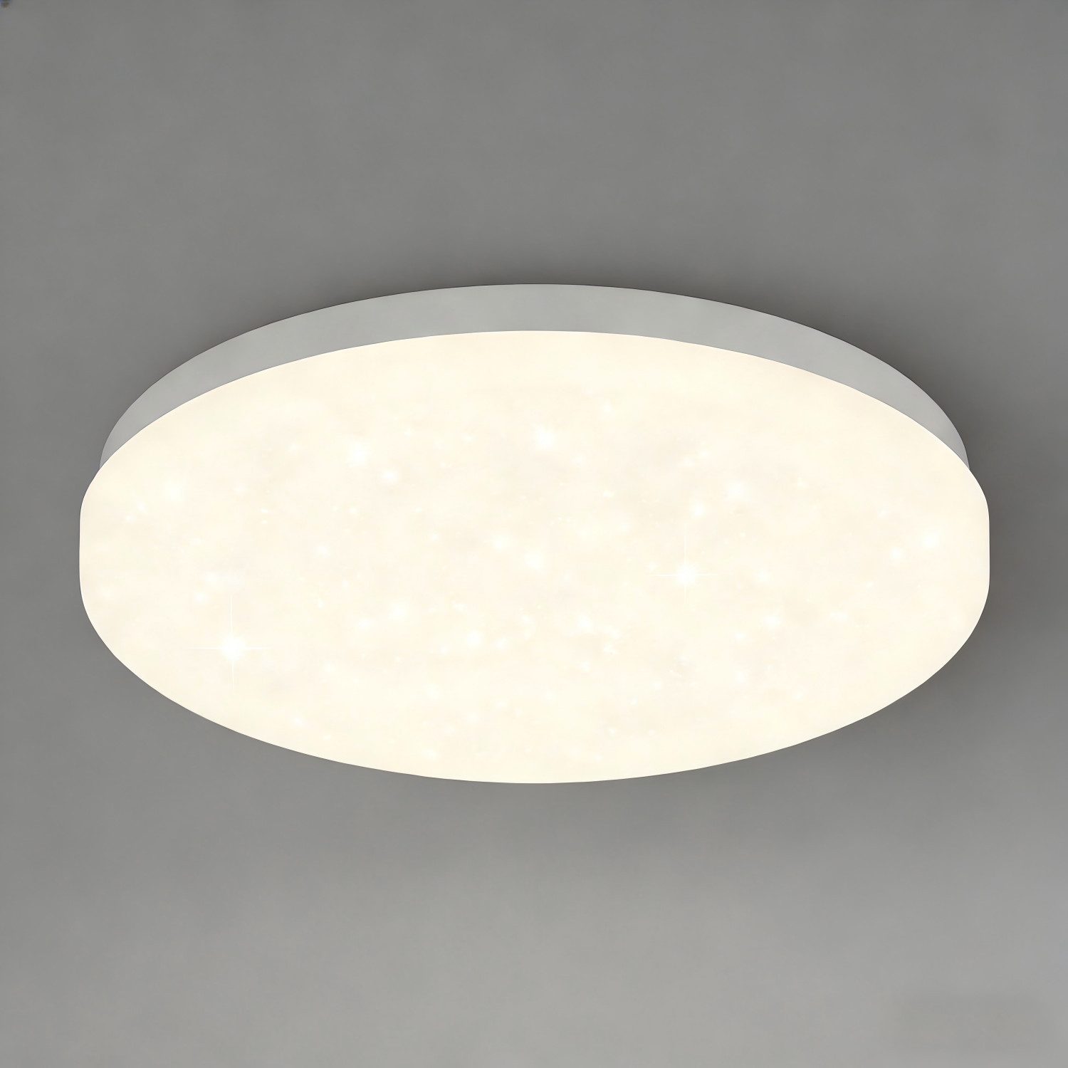 ZMH LED-Sternenhimmel Wohnzimmer Modern Sternenhimmel Deckenlampe Rund/Quadratisch, Augenschutz, Einfache Installtion, LED fest integriert, Warmweiß-3000K