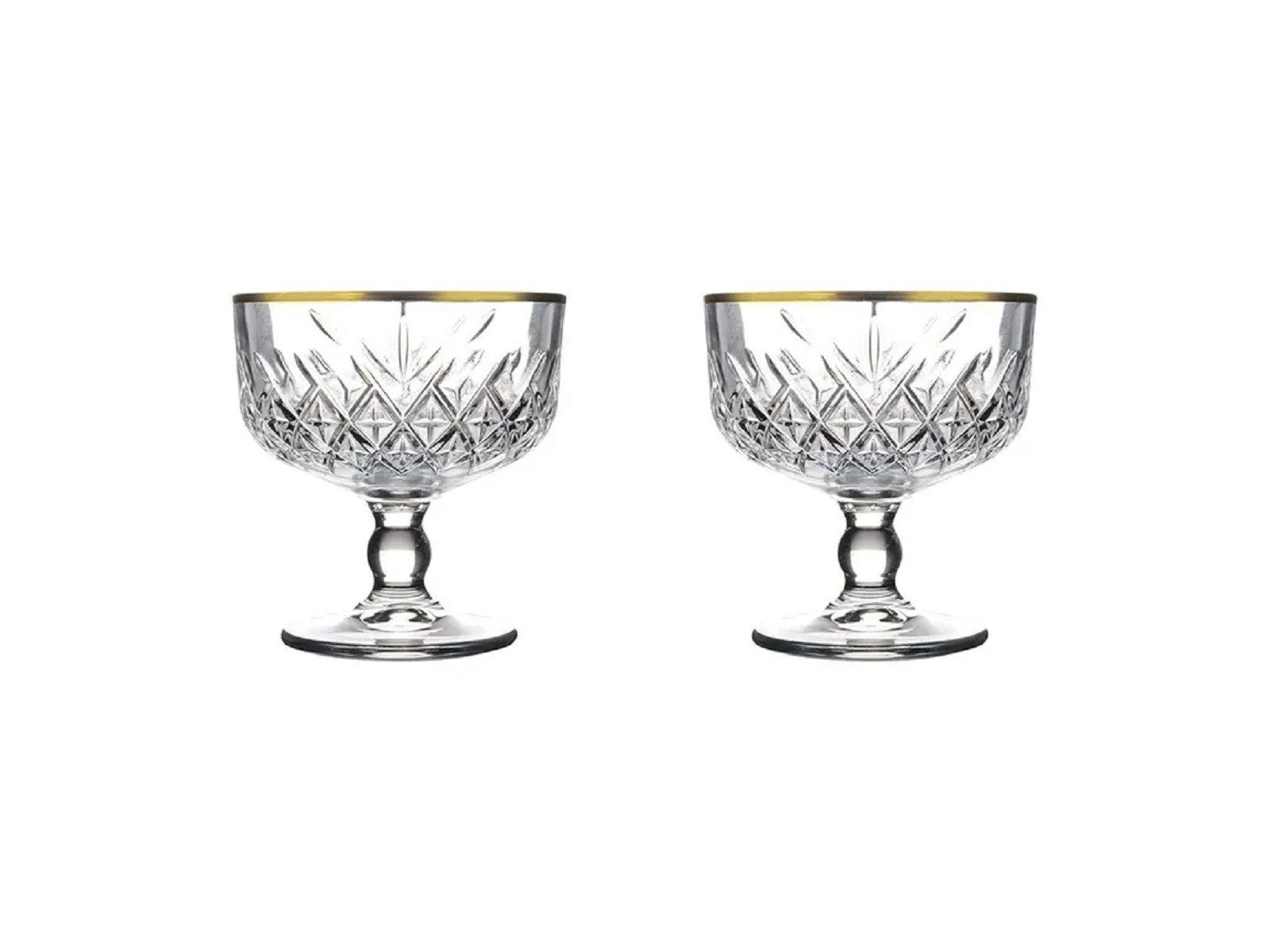 Pasabahce Dessertschale Timeless 440211 Dessertschale im Kristalldesign 280 ml 2er Set, (2-tlg)