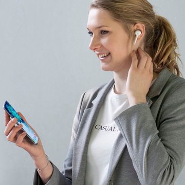 Hama Bluetooth® Kopfhörer True Wireless, In Ear USB-C Anschluss, Ladebox In-Ear-Kopfhörer (Sprachsteuerung, Google Assistant, Siri, A2DP Bluetooth, AVRCP Bluetooth, HFP, HSP, Berührungssteuerung, Sprachassistenten Siri und Google Assistant)