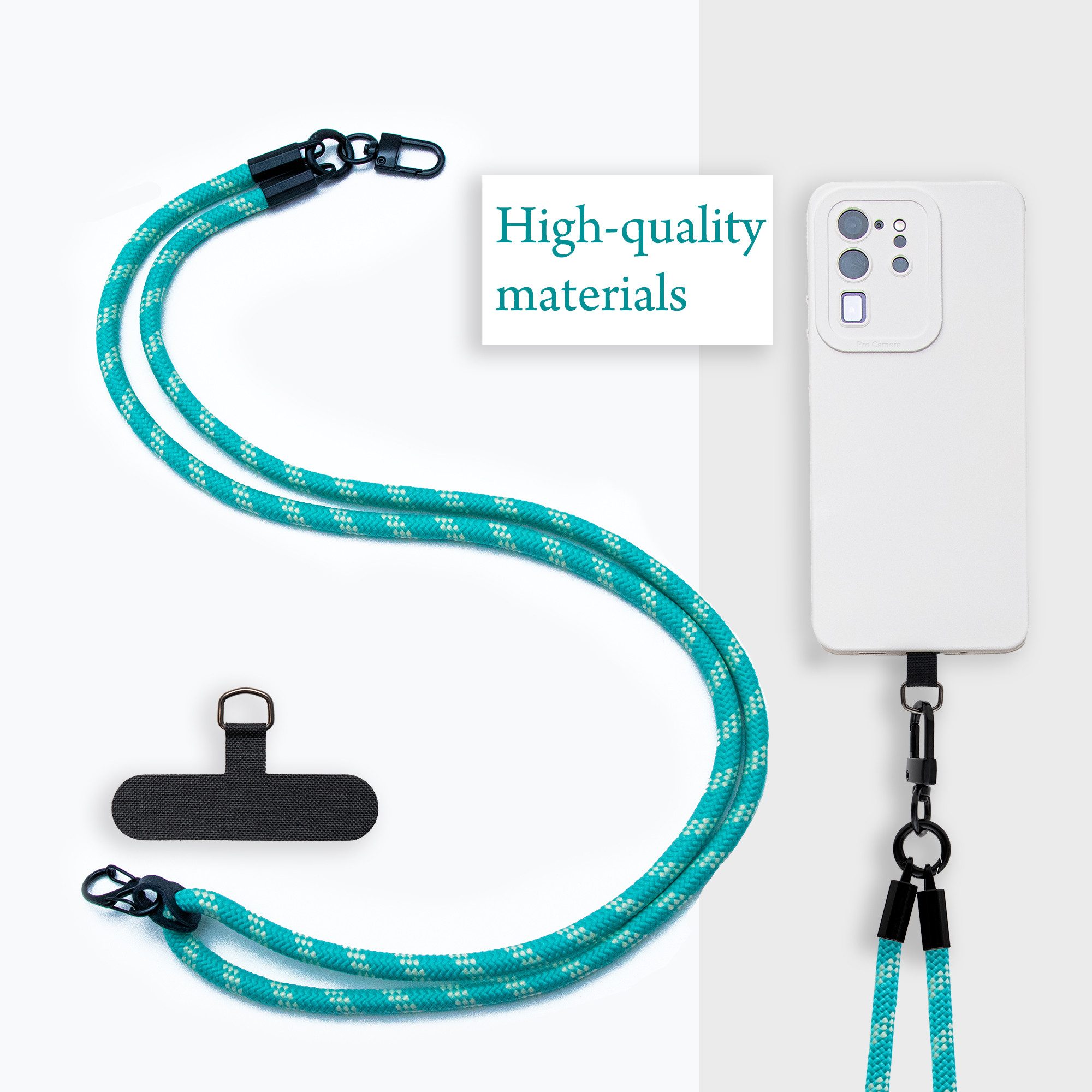 Cadorabo Handykette für Motorola EDGE 20 Kette Motorola EDGE 20, Handykette für Schutzhülle mit verstellbarem Kordelband Necklace