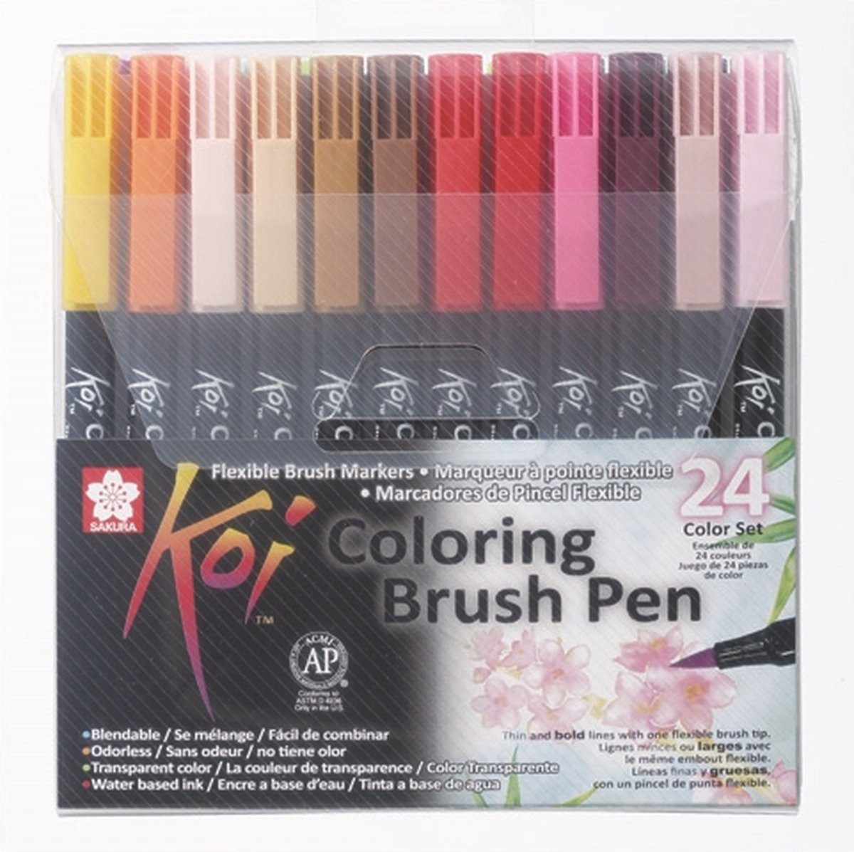 Sakura Pinselstift Koi Coloring Brush Pen Set, (Set, 24-tlg)