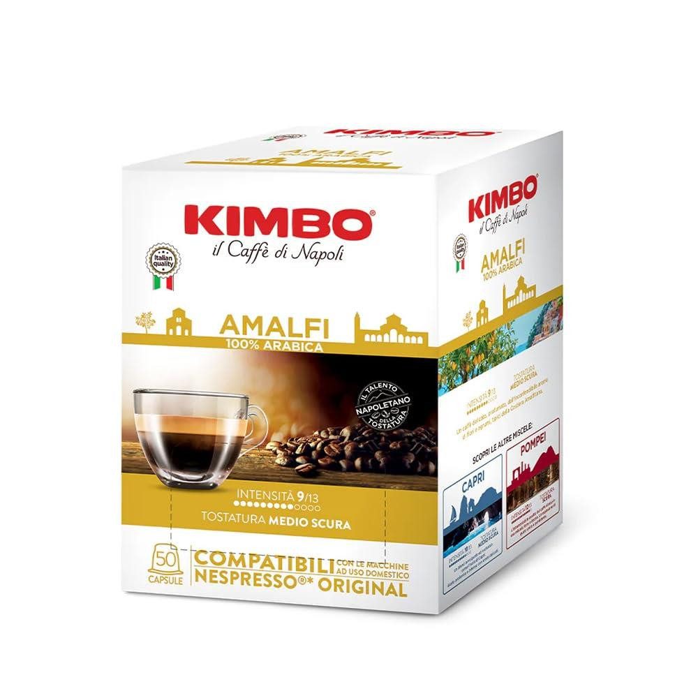 Kimbo Kaffee AMALFI Kapseln 50 Stück Kaffeekapseln, 1 x 50 St., mild, elegant, aromatisch