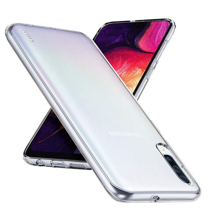 König Design Handyhülle Samsung Galaxy A30s Samsung Galaxy A30s Handyhülle Ultra Dünn Bumper Backcover Transparent