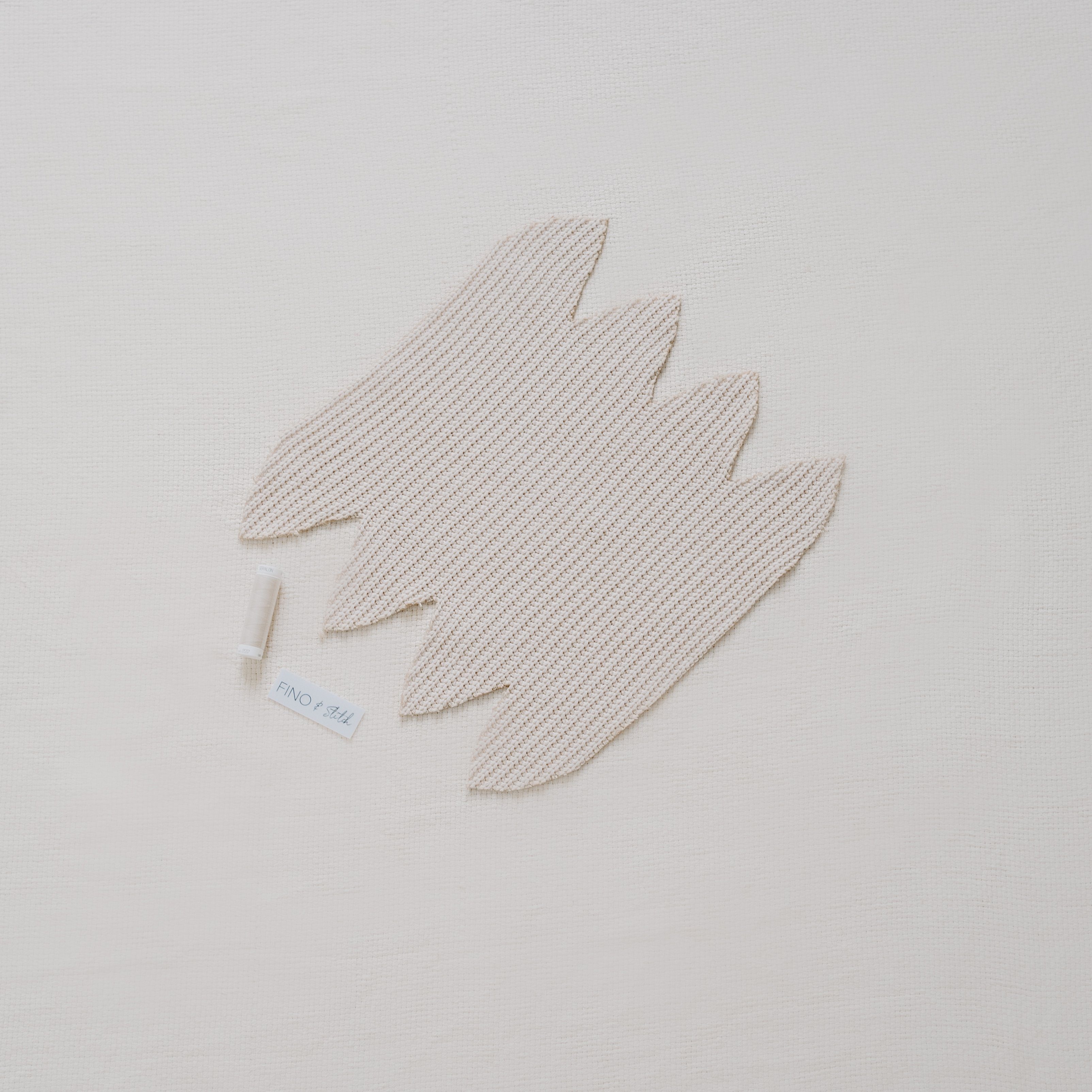 FINO & Stitch Beige für - selbst zum nähen Babys Nähset Beanie Kreativset DIY - zugeschnitten Strick