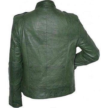 German Wear Lederjacke Trend 412J Grün Damen Lederjacke Jacke aus Lamm Nappa Leder grün