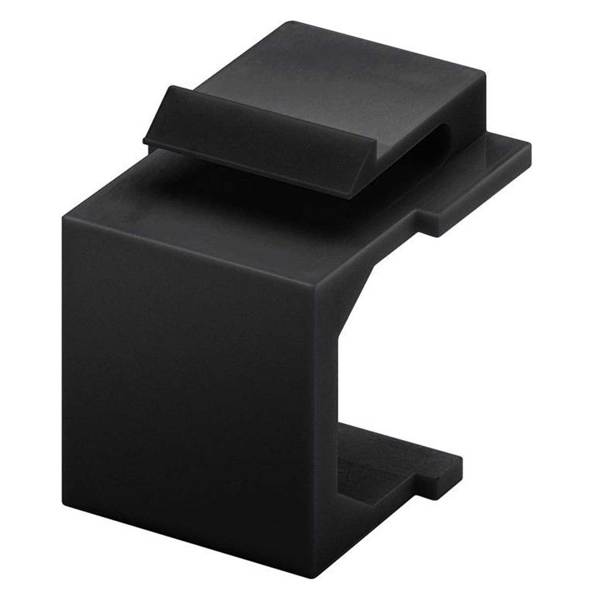 Goobay Netzwerkstecker Keystone Abdeckung (4-er Pack), Schwarz