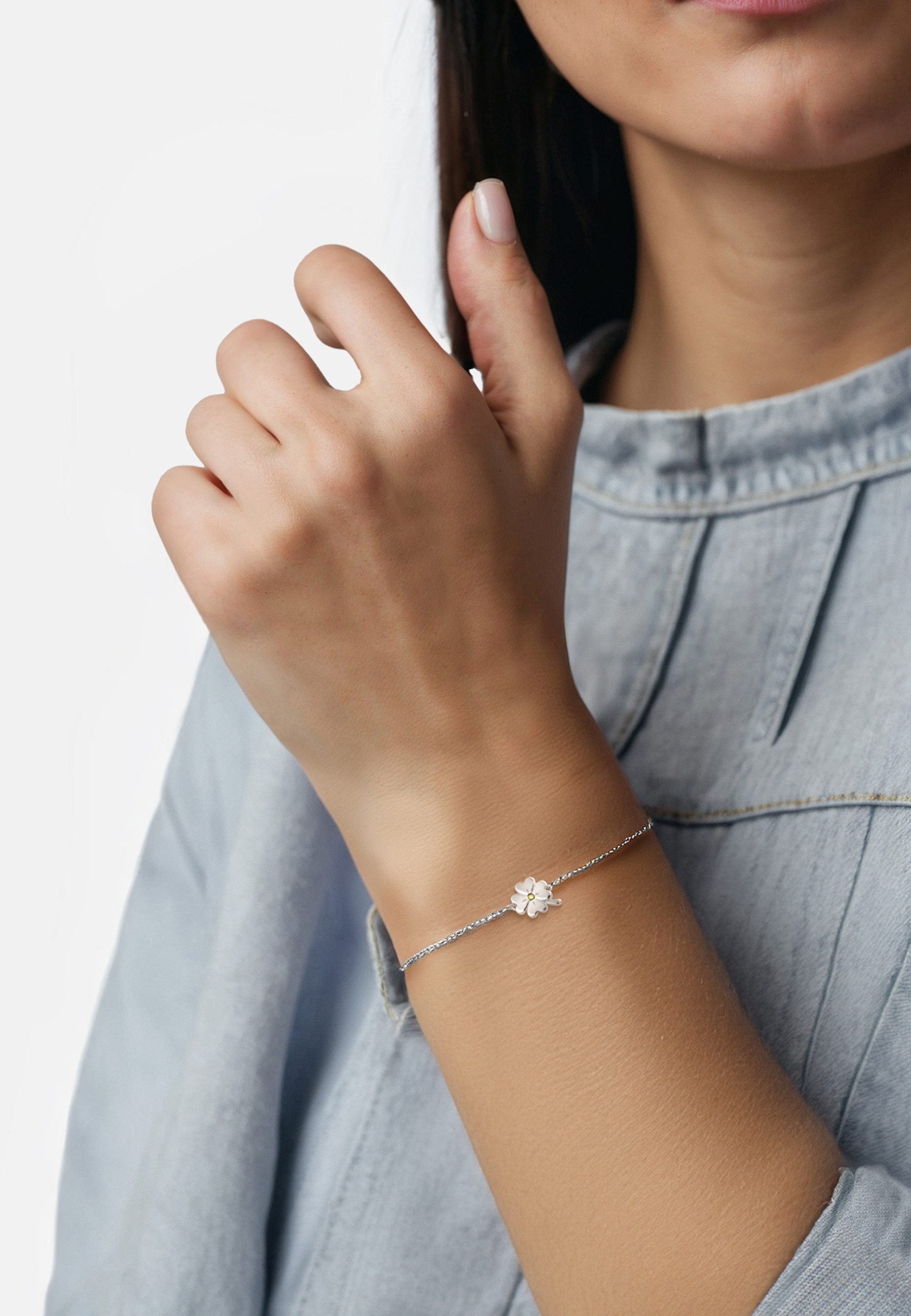 Sofia Milani Armband Kleeblatt (Armband), 925 Silber Damen Schmuck - B0353 günstig online kaufen