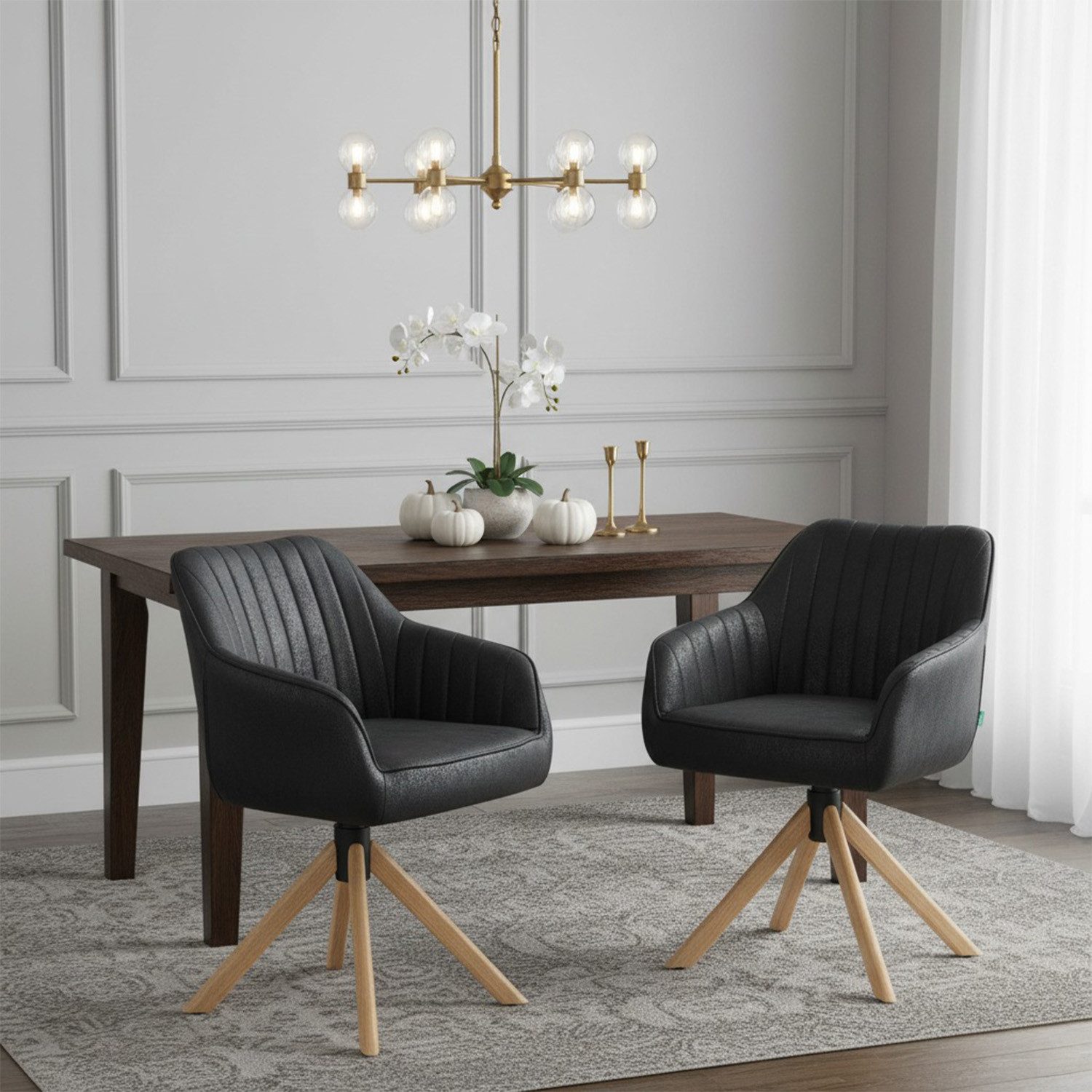 DUBI Möbel Polsterstuhl Mika-Luis 2er-Set, Federkern, günstig online kaufen