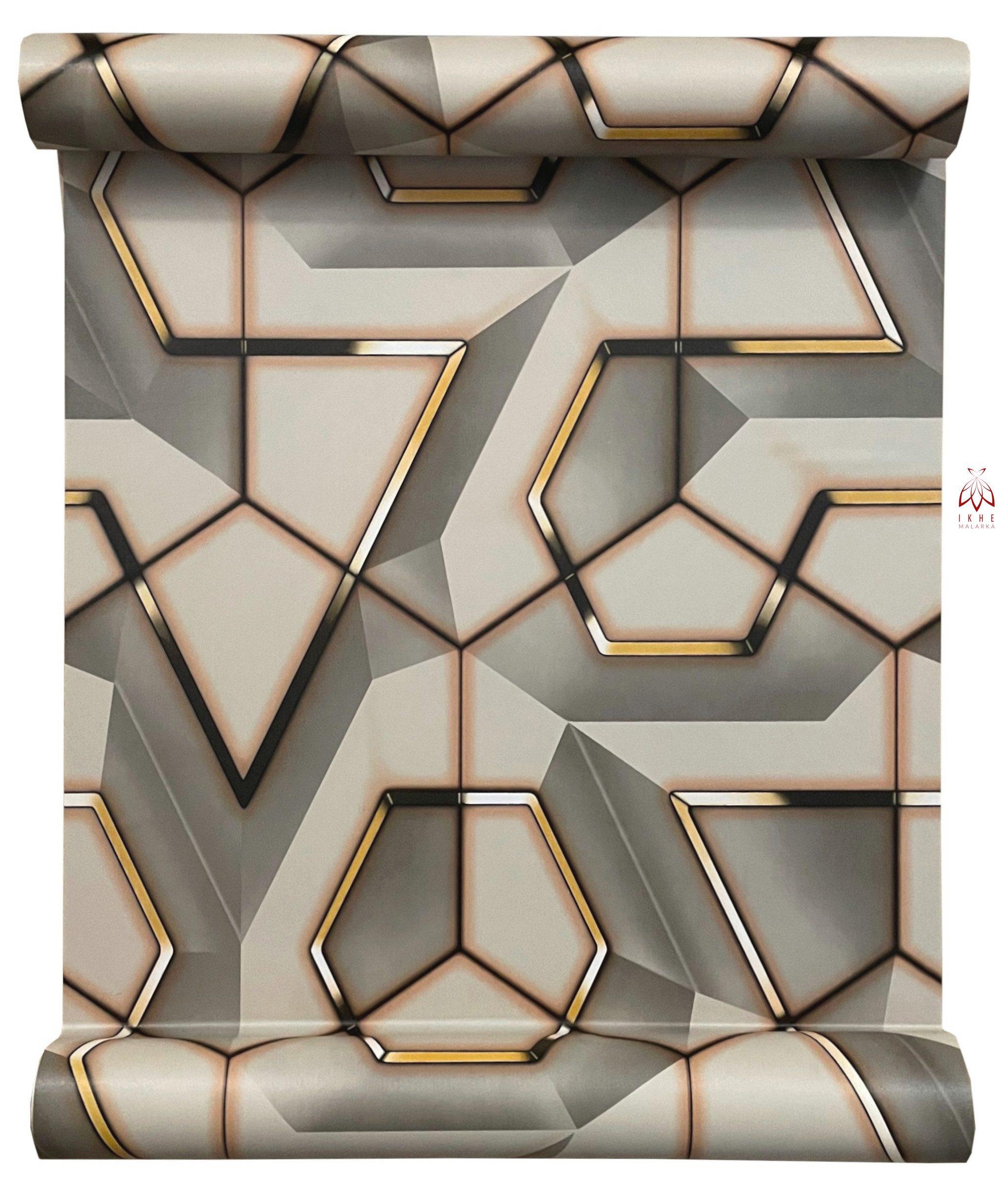 IKHEMalarka 3D-Tapete Selbstklebende PVC Folie Klebefolie, Aufkleber, (4,5m), 0.8mm stark. 1 Role = 4,5m²