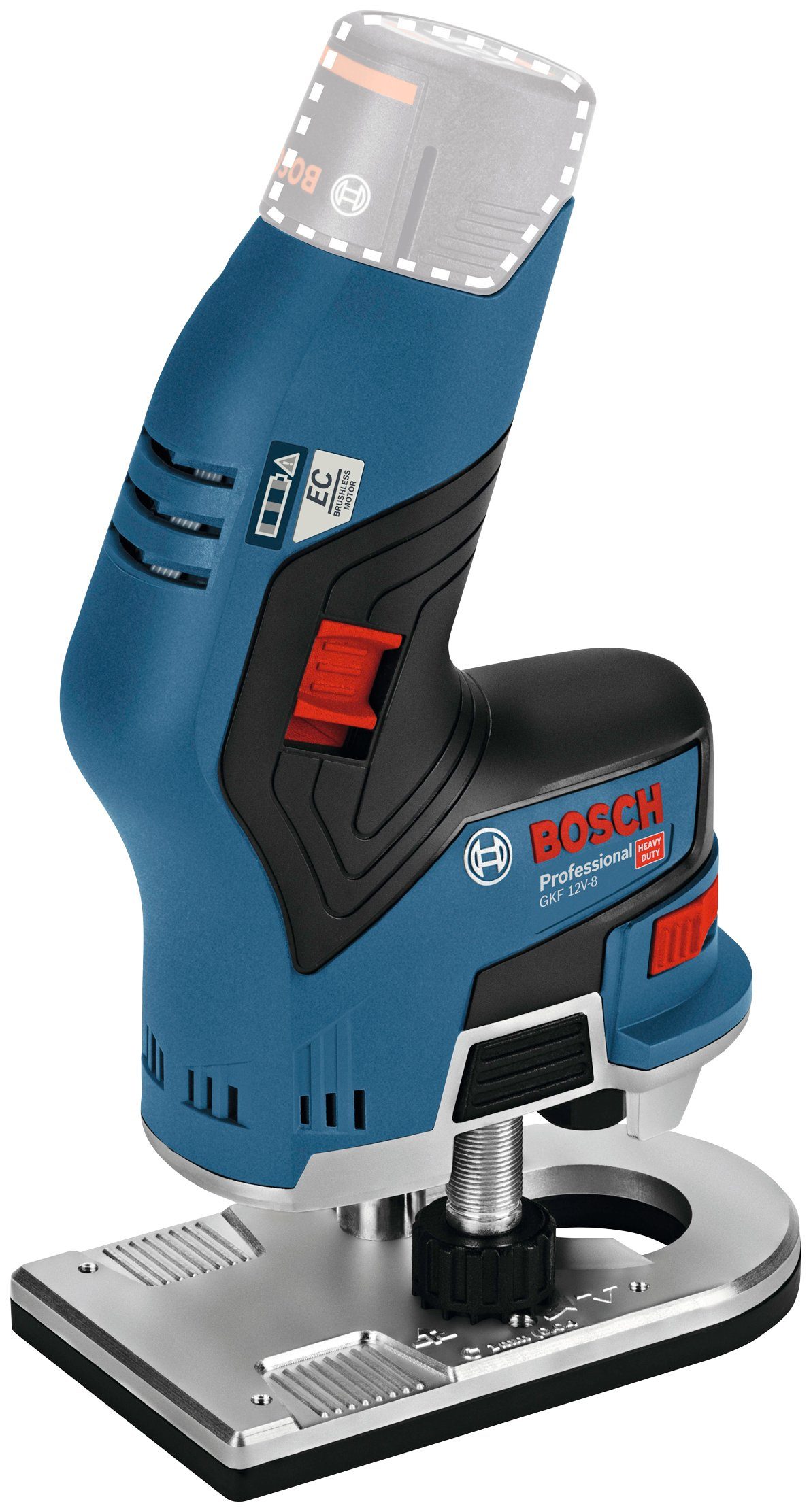 Akku-Fräse Professional Bosch ohne GKF Akku 12V-8,