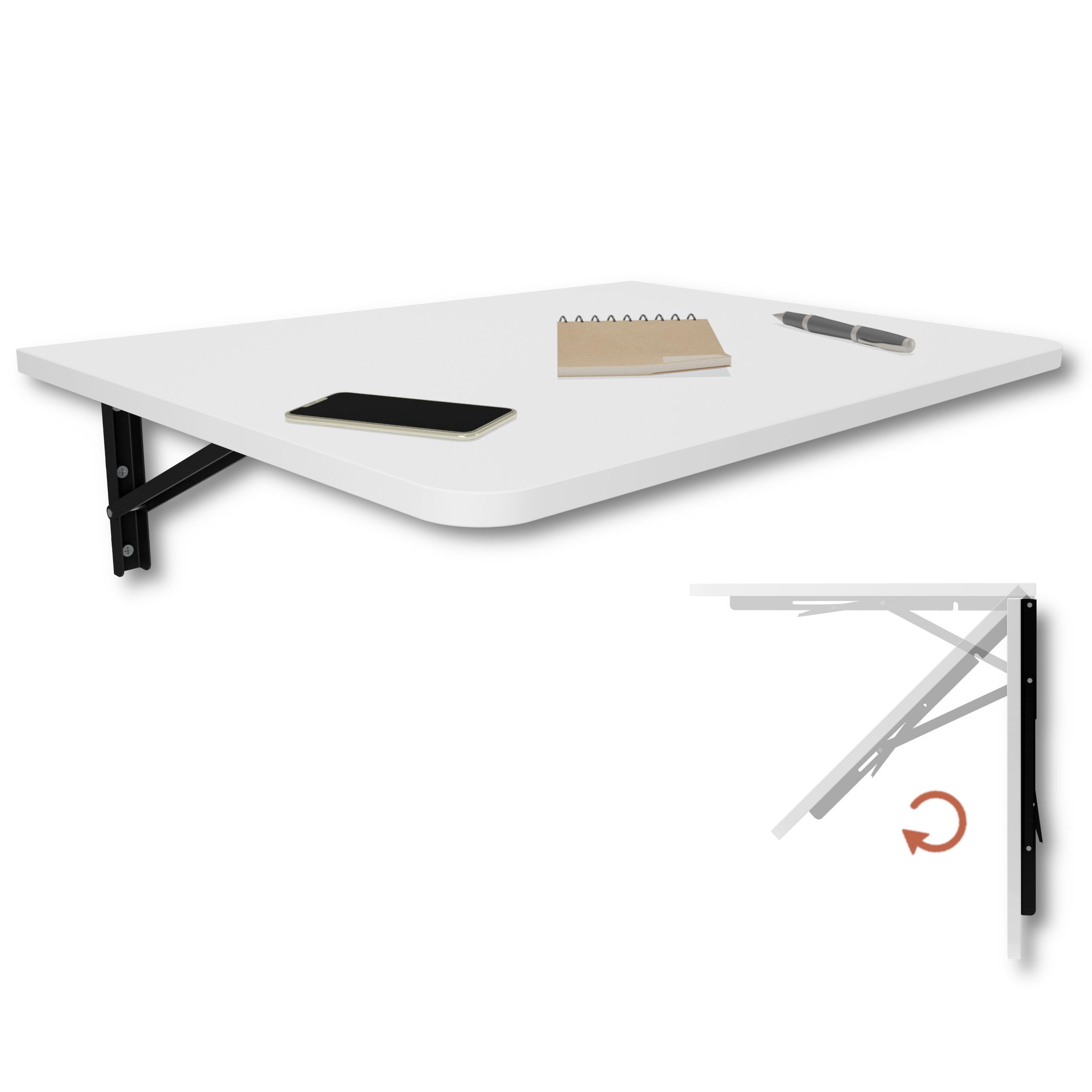 Klapptisch Wandklapptisch Esstisch Küchentisch Schreibtisch Wand Tisch