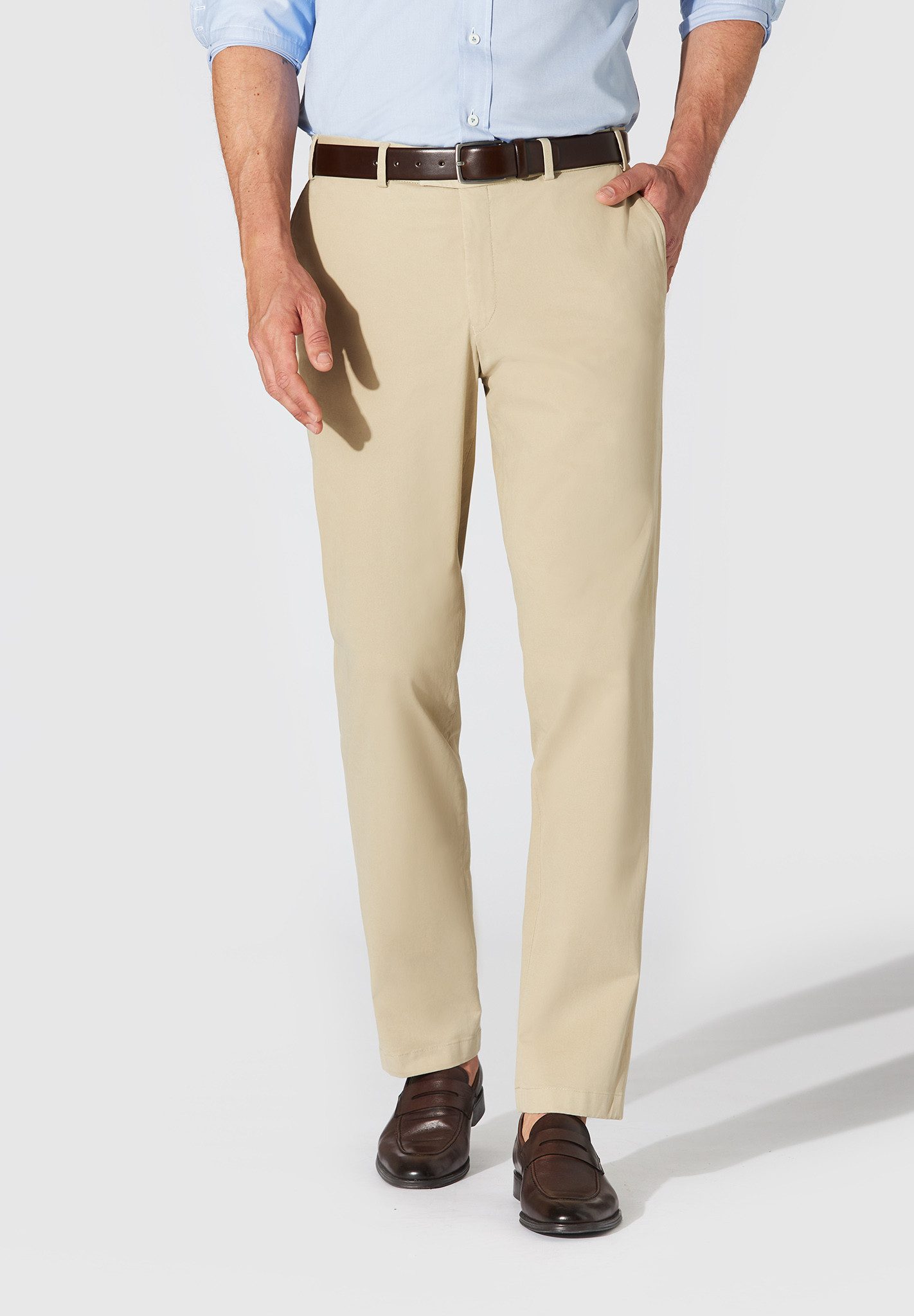 Hiltl Chinos Parma - Essential Cotton, Regular-Fit, Baumwolle-beige-25