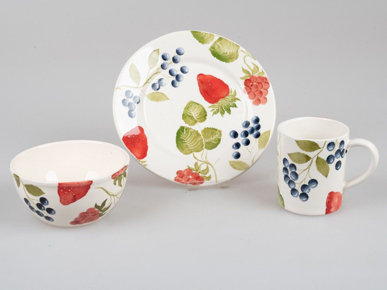 Müslischale Keramik D:14cm formano Keramik, H:7cm Berry, Mehrfarbig