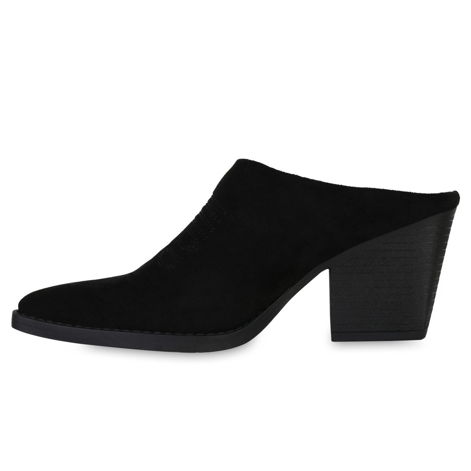 VAN HILL 841522 Cowboy Boots Damen Cowboy Boots Stiefelette Spitz Stickerei günstig online kaufen