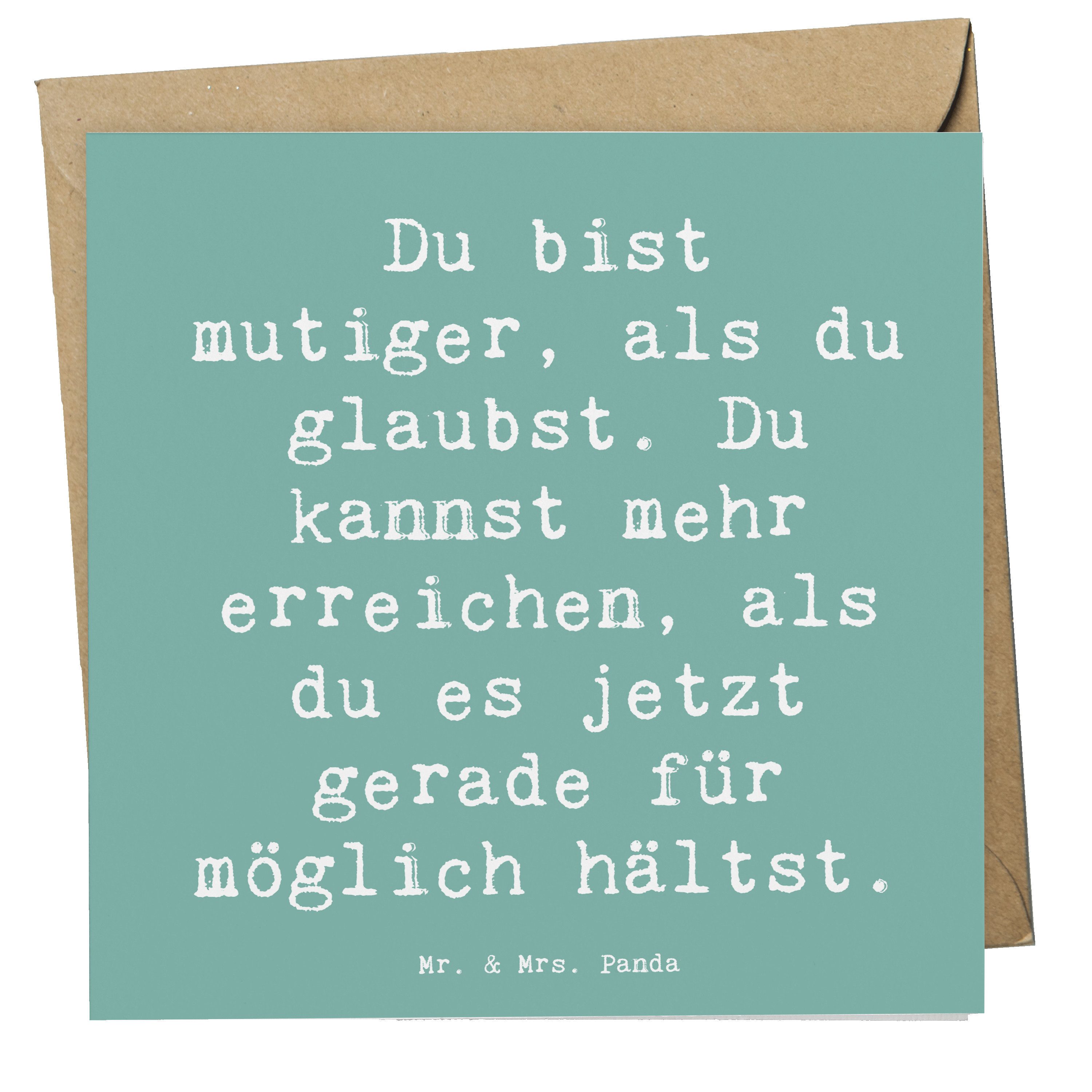 Grußkarte Mut und Tapferkeit - Meeresbrise - Geschenk, Grenzen überwinden, Hoch