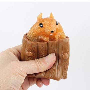 kinspi Lernspielzeug Dekompression Eichhörnchen Tasse,Stress Relief Für Kinder Erwachsene