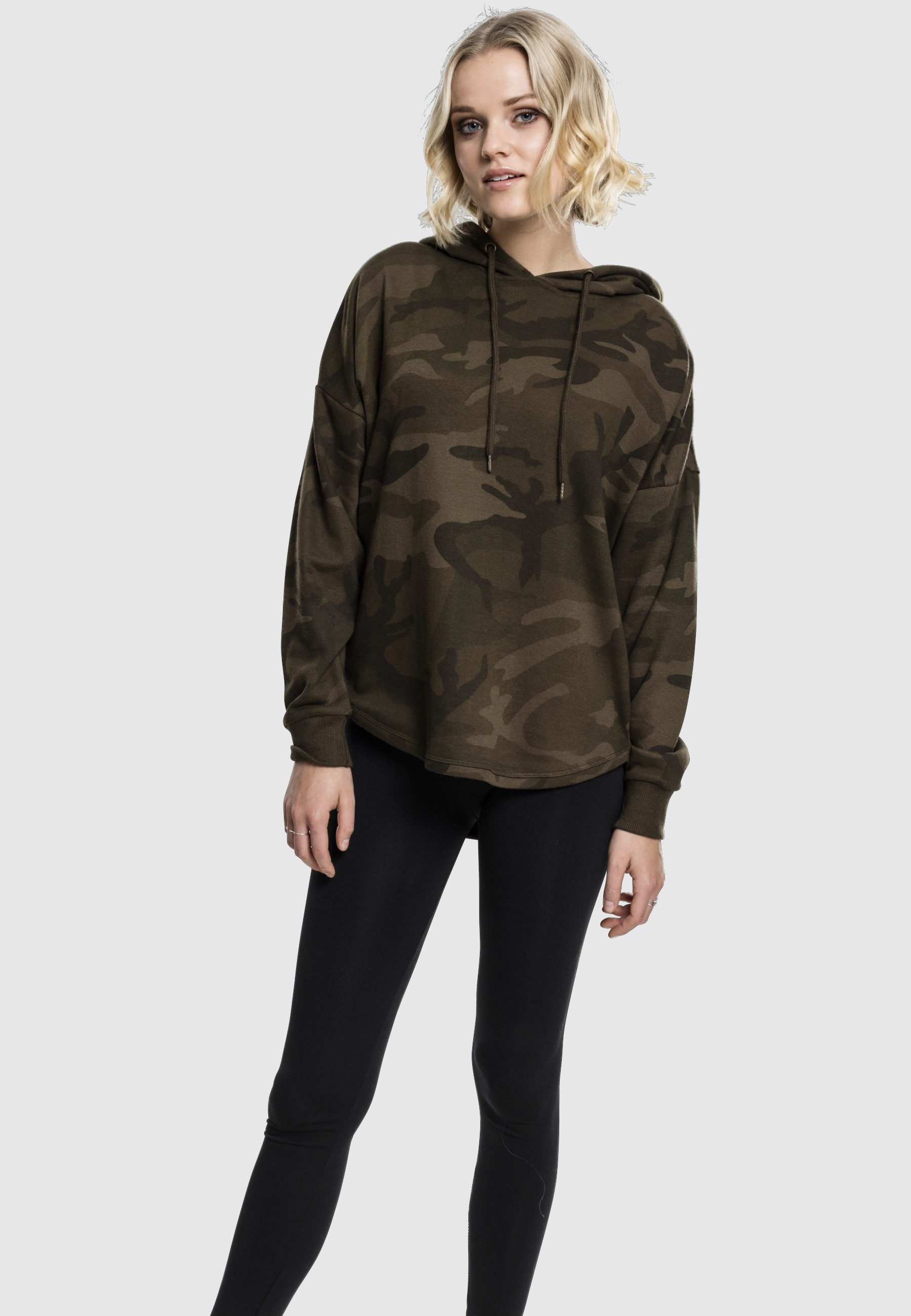 URBAN CLASSICS Sweatshirt Urban Classics Damen Ladies Oversized Camo Hoody (1-tlg)