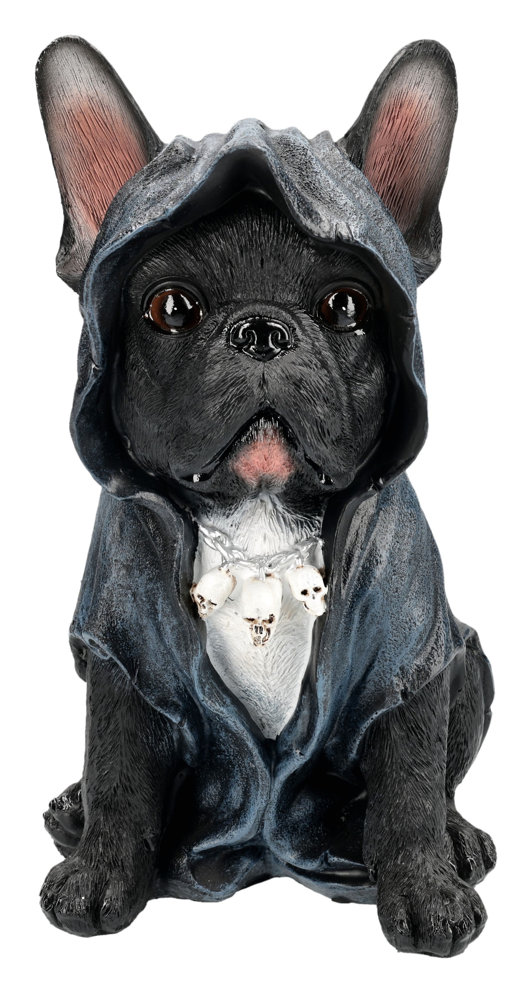 Figuren Shop GmbH Tierfigur Reaper Hund Figur – Gothic Hundefigur Statue Tot Hund Deko 26 cm