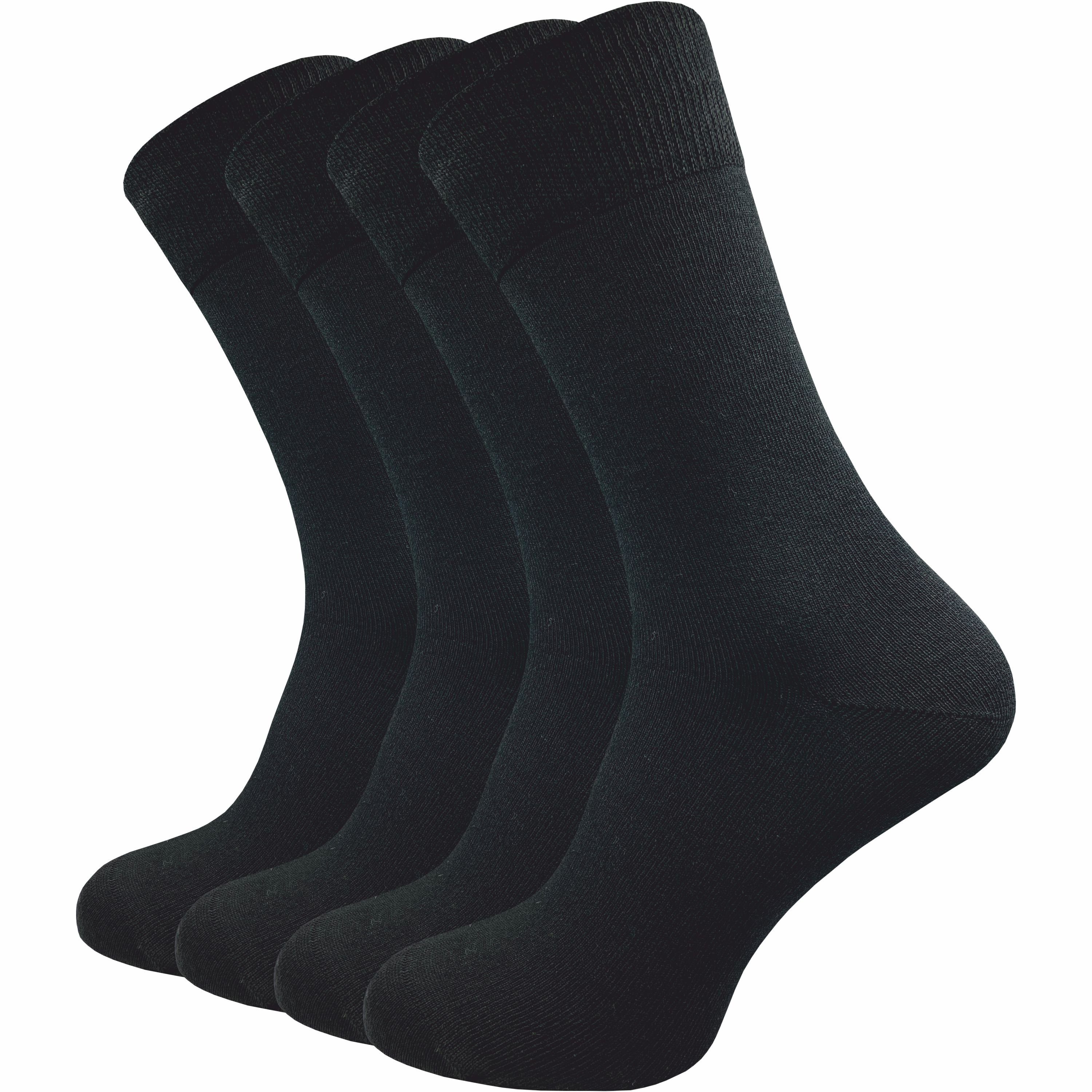 GAWILO Businesssocken aus hochwertiger Bio Baumwolle, handgekettelt, beste Qualität (4-Paar) plastikfreier Versand mit DHL schwarz | Socken