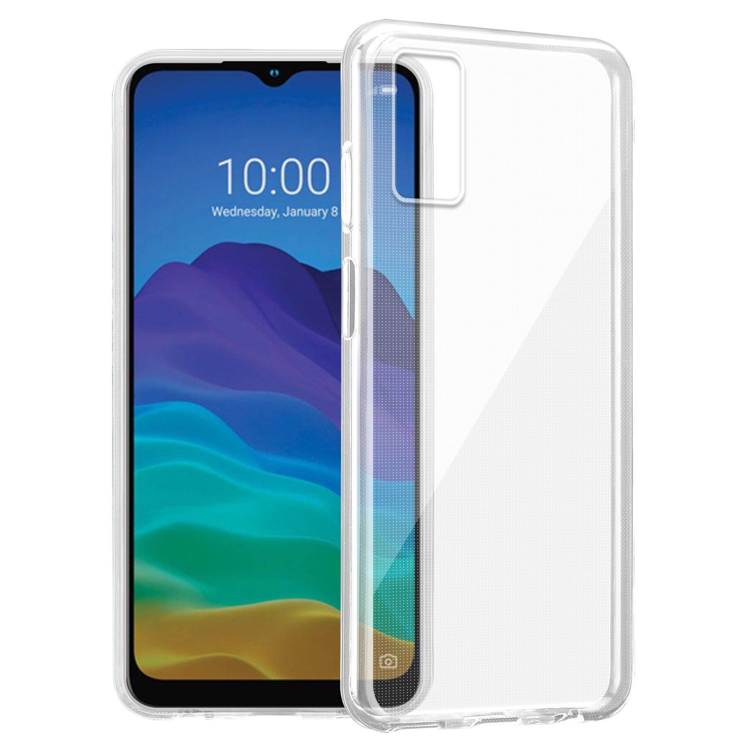 Cadorabo Handyhülle für ZTE Blade A71 Hülle ZTE Blade A71, Hülle TPU Silikon Handy Schutzhülle Slim Transparent Case Cover