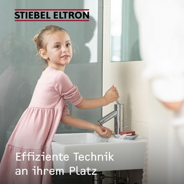 STIEBEL ELTRON Klein-Durchlauferhitzer DHM 3 für Handwaschbecken, 3,5 kW, mit Stecker, hydraulisch, Hydraulisch, sofort lauwarmes Wasser (ca. 35°C), steckerfertig