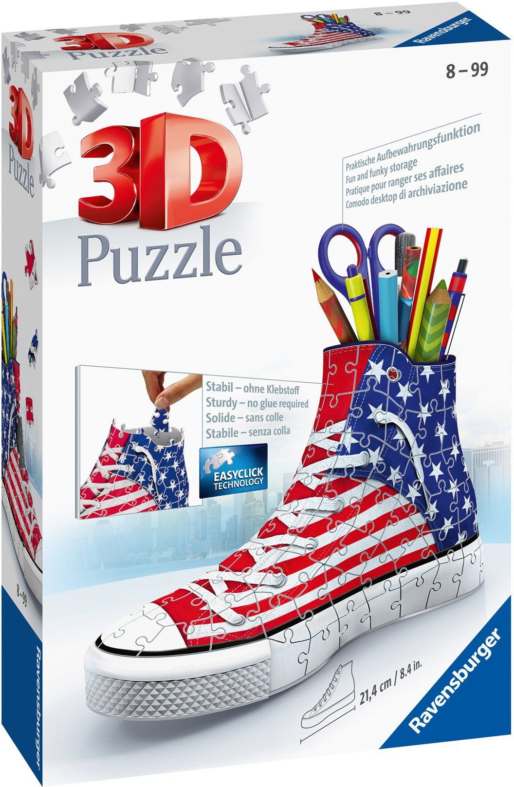 weltweit in Wald schützt 3D-Puzzle - Puzzleteile, 108 - Europe, Made Sneaker, FSC® Ravensburger