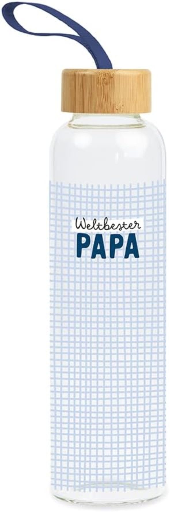 Grafik Werkstatt Trinkflasche Grafik-Werkstatt Trinkflasche aus Glas mit lustigem Spruch, Borosilikatglas
