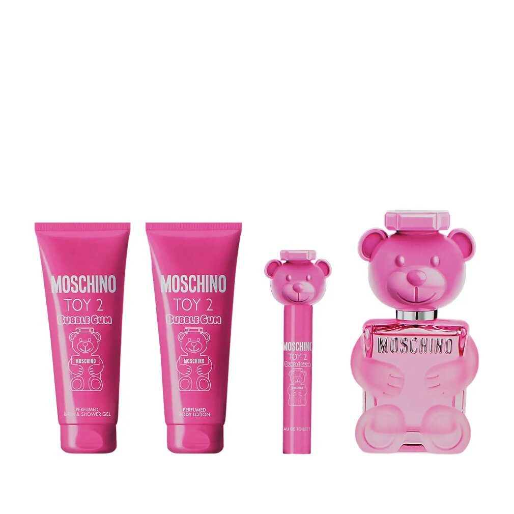Moschino Duft-Set Toy 2 Bubblegum Eau de Toilette Spray 100ml Set 4 Artikel