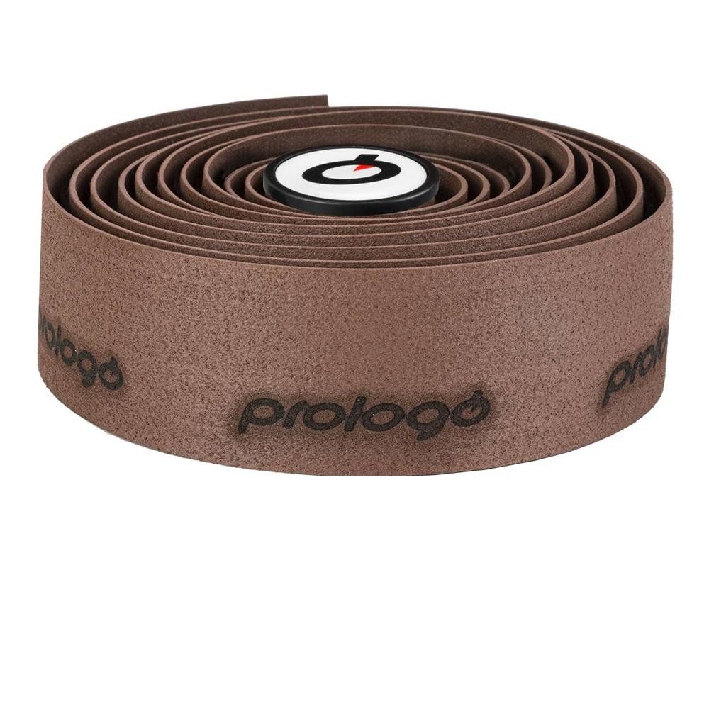 Prologo Fahrradlenker Prologo Lenkerband PLAINTOUCH + braun mit Stopfen, Kork/Gel